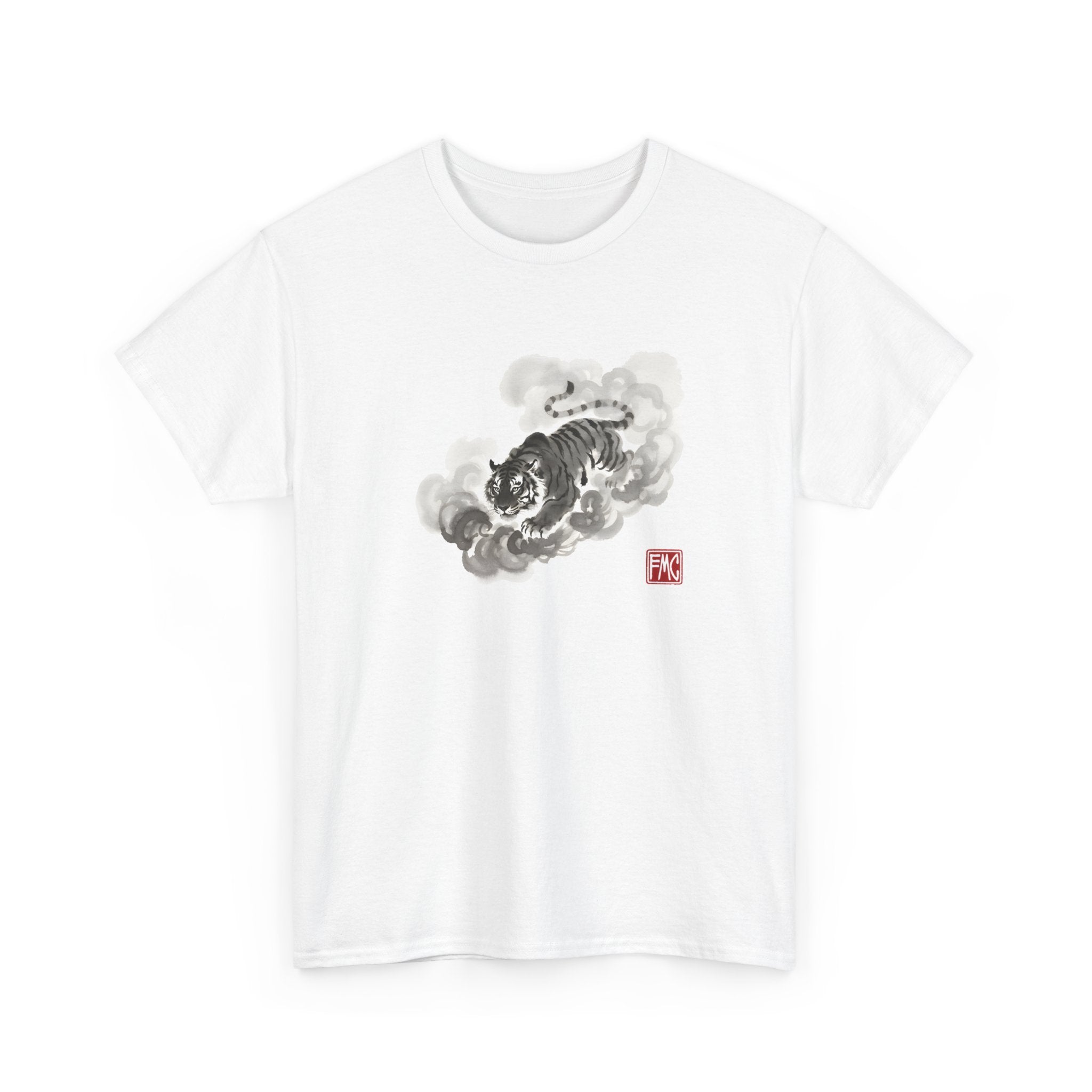 The Ink Tiger | Modern Japanese Sumi-e Ink T-Shirt Main image