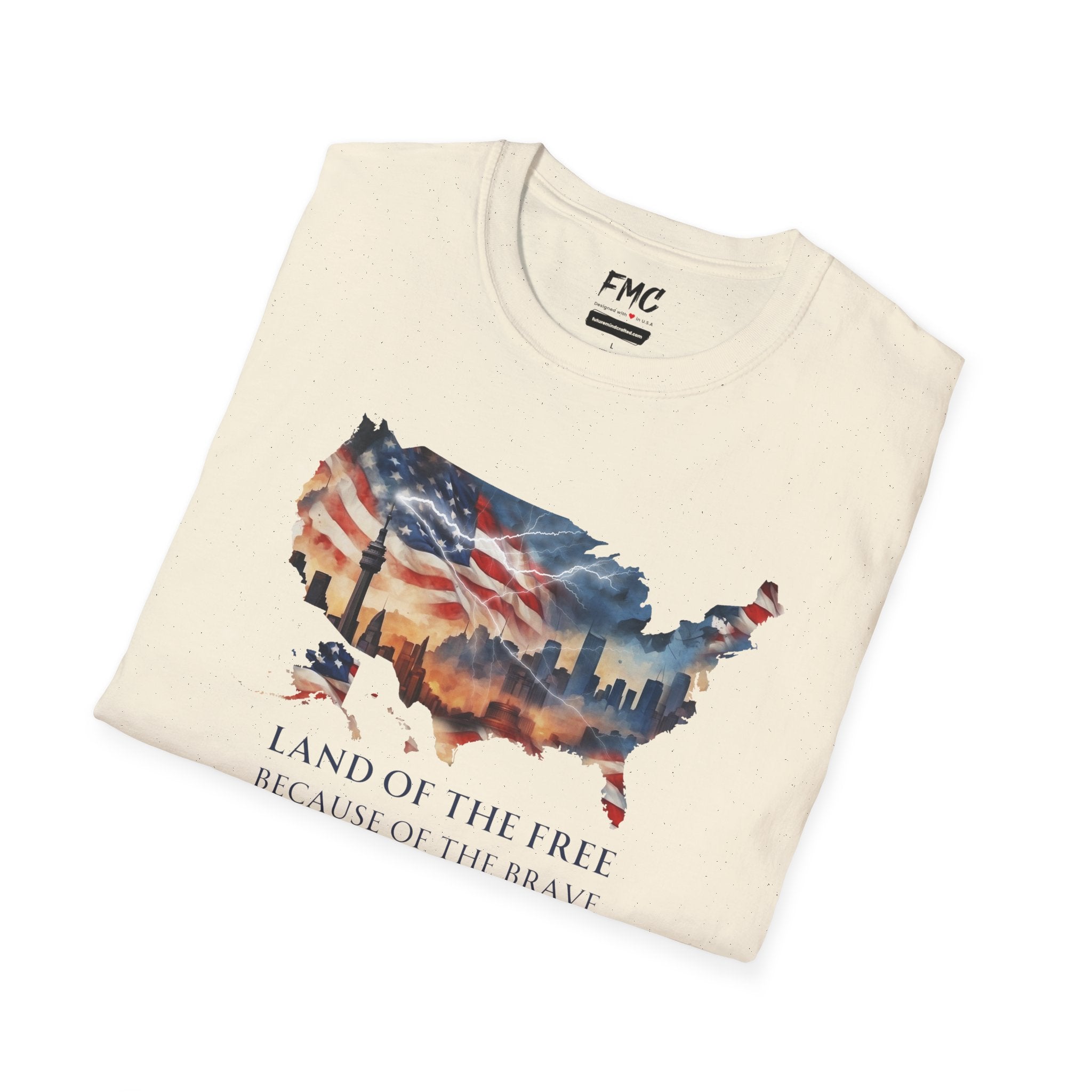 Land of the Free, Because of the Brave T-Shirt, 4th of July Shirt Gift,  Independence Day Shirt, Patriot Tee, 4th July Gift, Gift 4th July