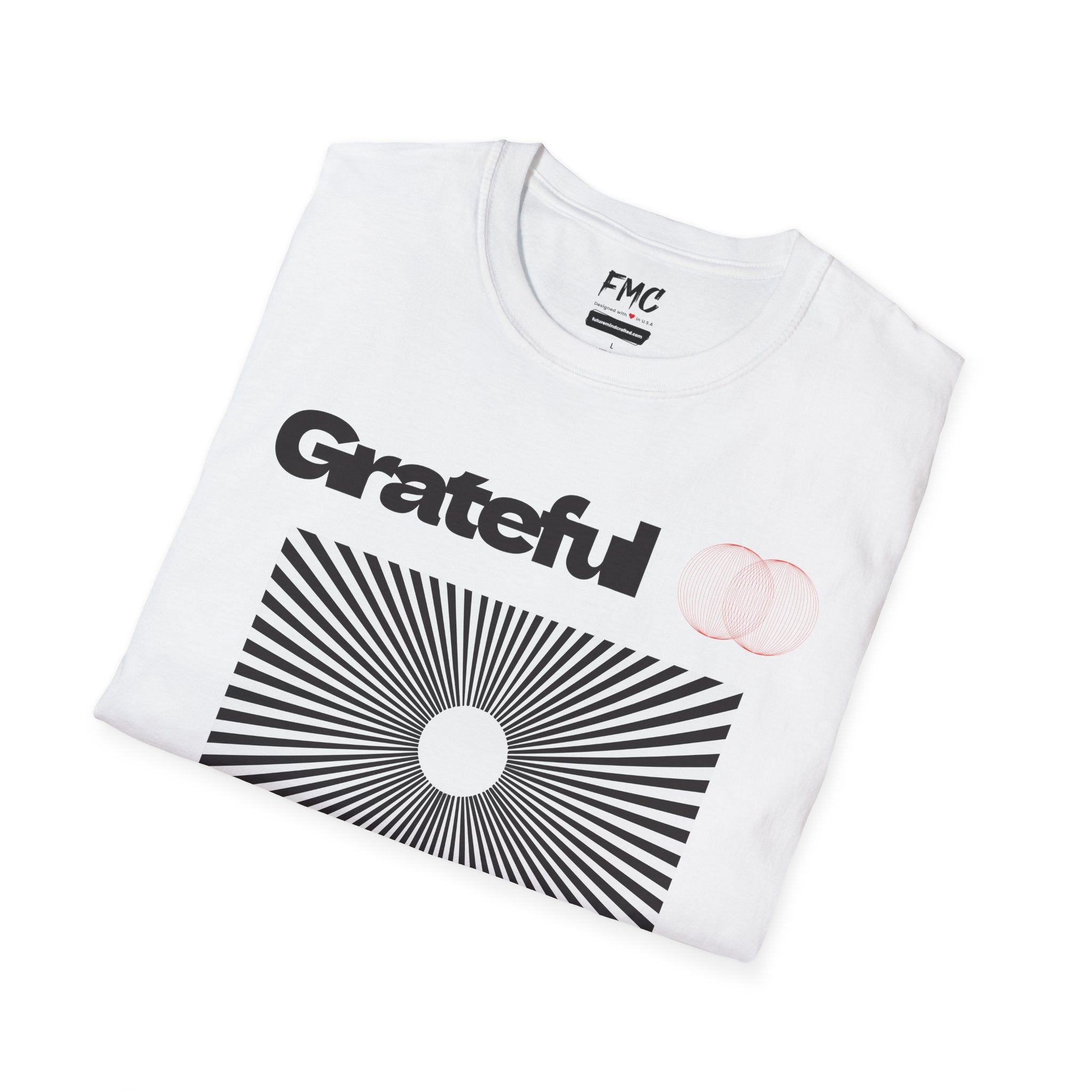 Grateful Shirt - Sunshine Optical Illusion Tee, Unisex Beach Shirt, Trendy Summer Shirt, Perfect Summer Beach Outfit and Vacay Shirt