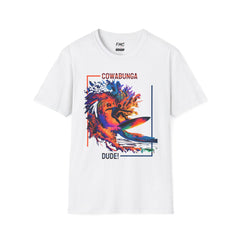 Cowabunga Dude Shirt - Surfing Man Waves Tee, Cool Beach Shirt for Men, Trendy Summer Shirt, Perfect Summer Beach Outfit and Vacay Shirt