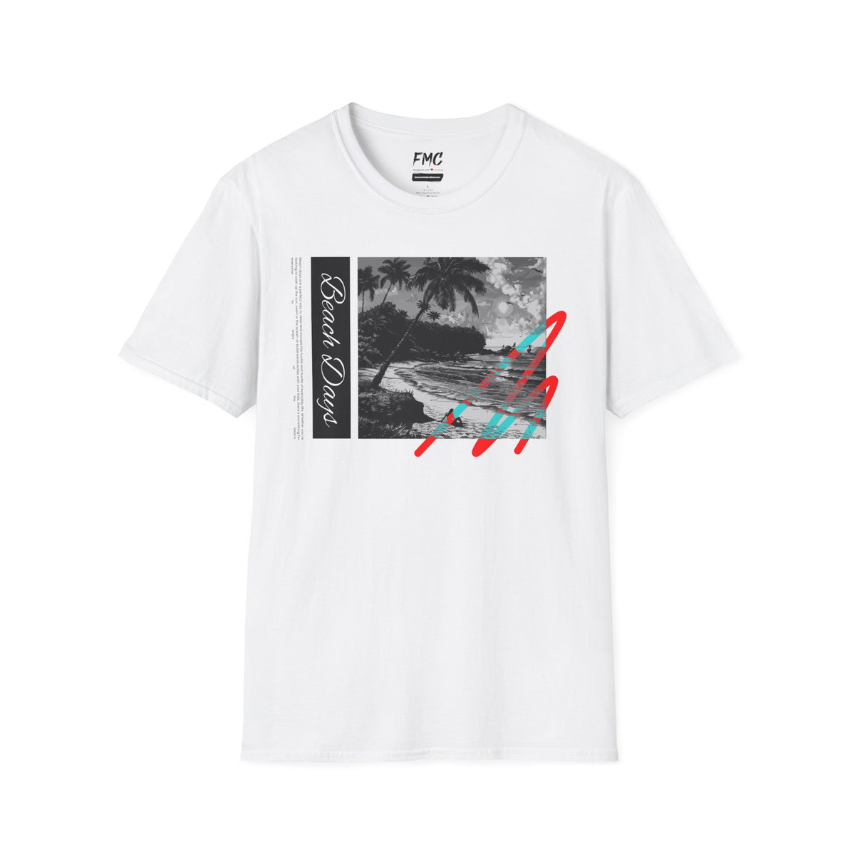 Beach Days Shirt - Trendy Black White Beach Tee, Unisex Palm Tree Summer Shirt, Perfect Summer Beach Outfit and Vacay Shirt, Summer Gift