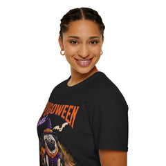 Pug Halloween Shirt - Pugoween Witch Shirt, Dog Halloween Shirt, Trendy Women Halloween Tee, Perfect Pug Gift, Popular Halloween Apparel