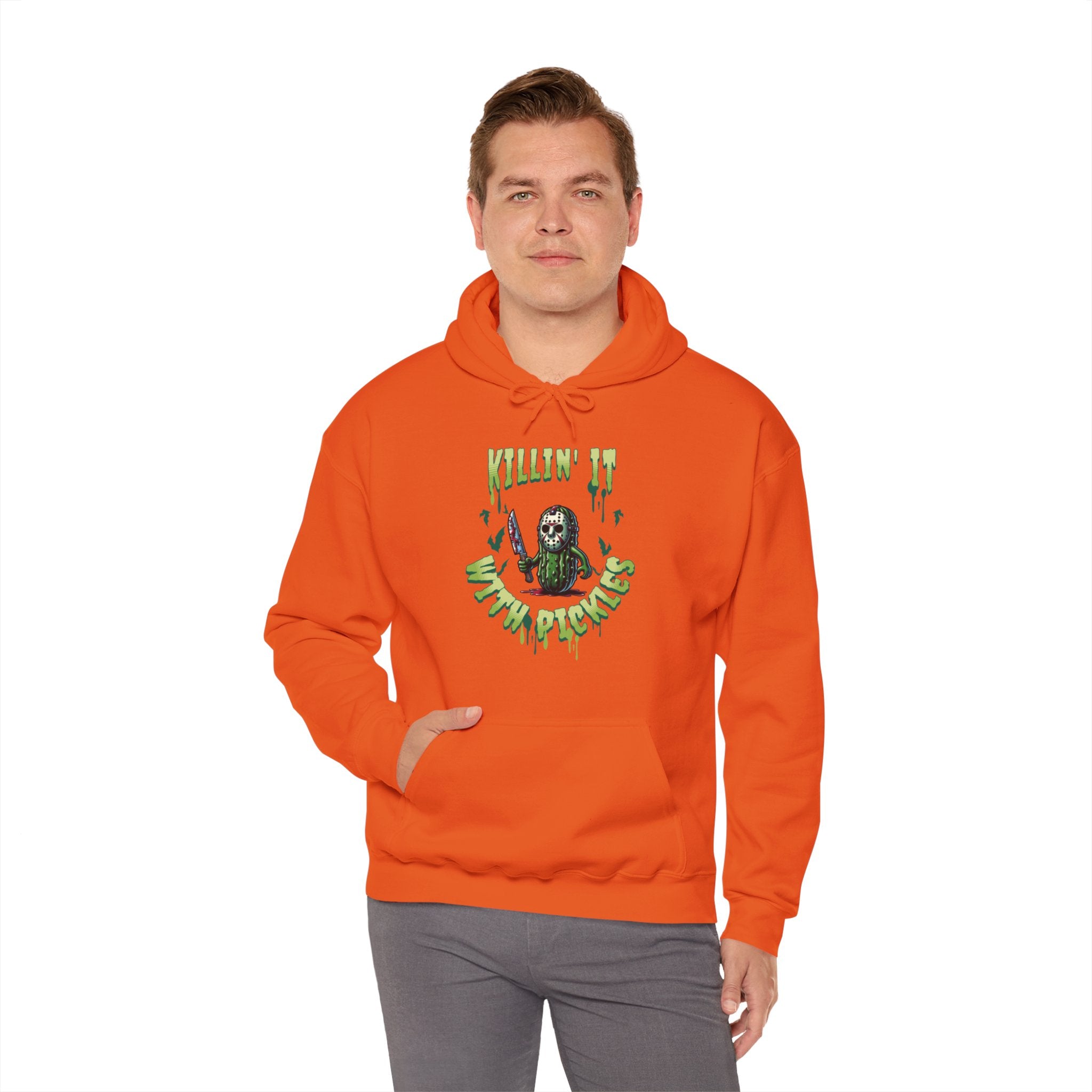 Pickle Jason Adult Hoodie - Pickle Jason Voorhees Halloween Adult Hoodie, Popular Unisex Halloween Adult Hoodie, Pickle Lover Gift