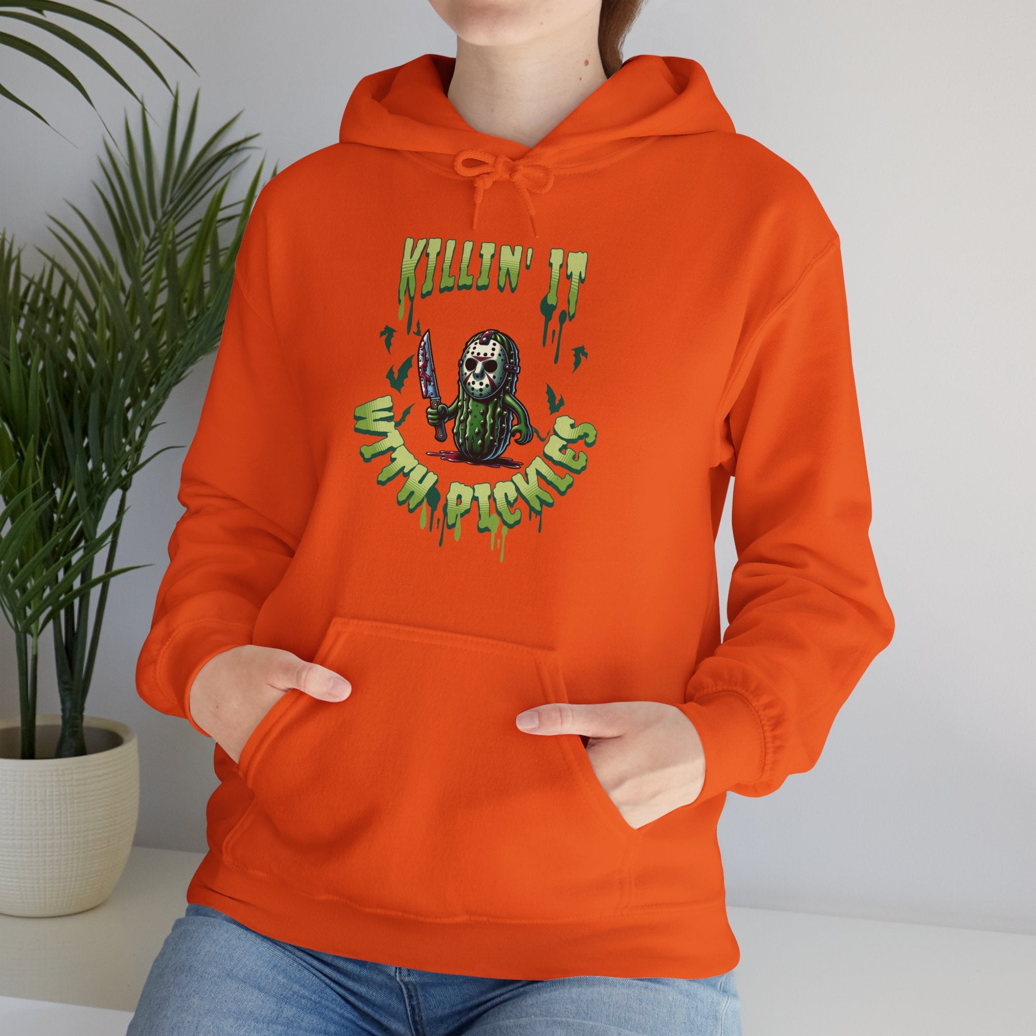 Pickle Jason Adult Hoodie - Pickle Jason Voorhees Halloween Adult Hoodie, Popular Unisex Halloween Adult Hoodie, Pickle Lover Gift