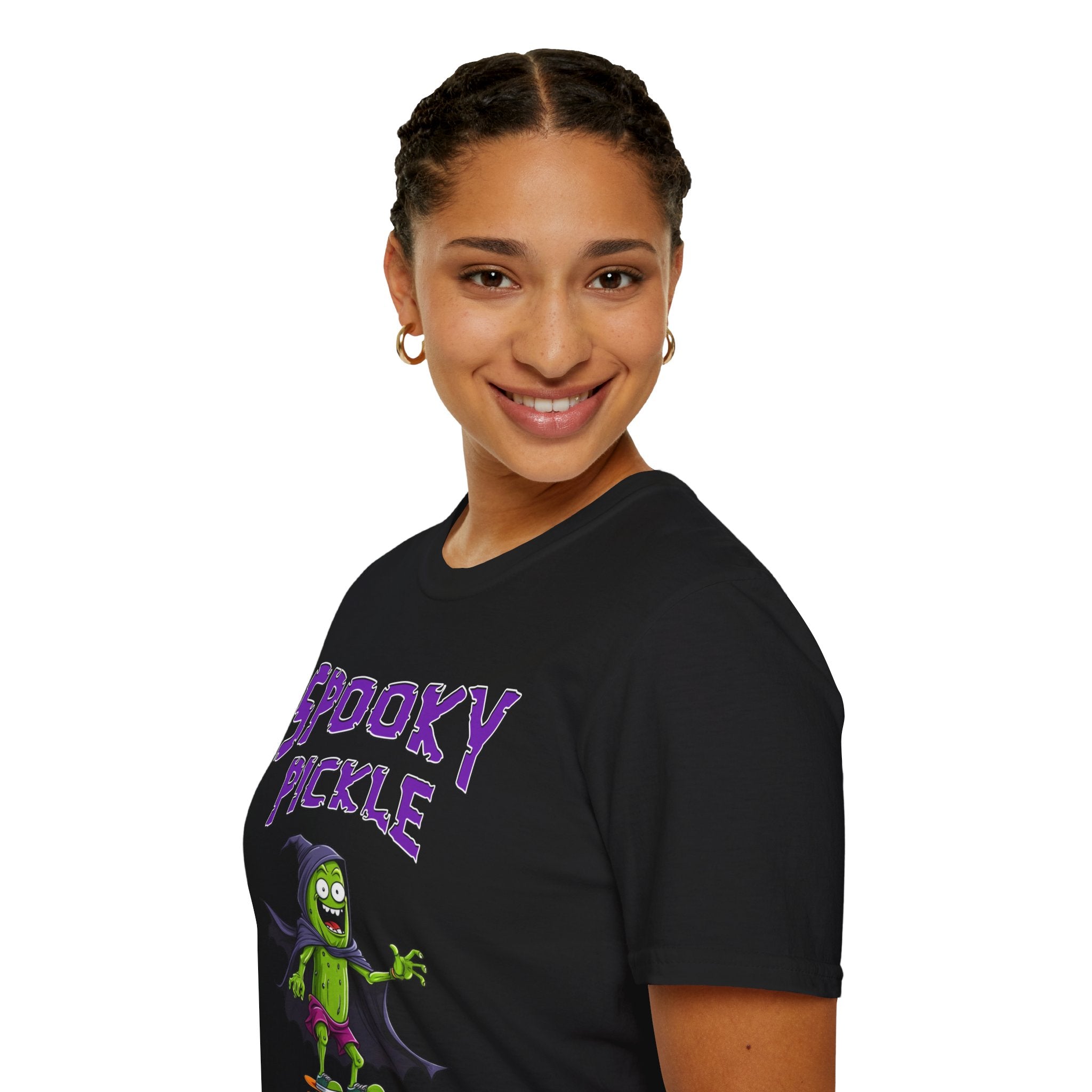 Spooky Pickle Shirt - Funny Pickle Halloween Tee, Trendy Women Halloween Shirt, Perfect for Pickle Lovers, Canning Season, Halloween Gift