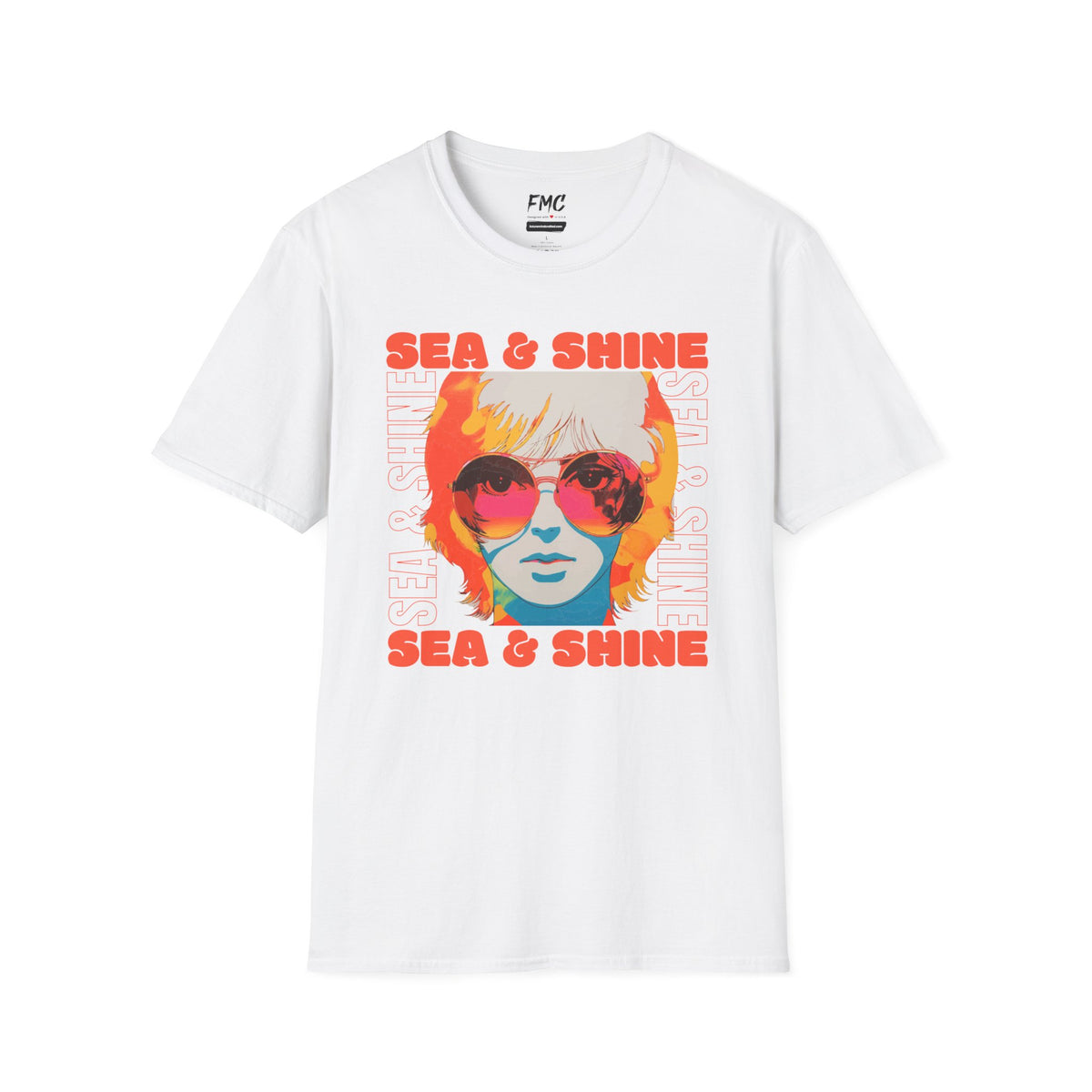 Sea Shine Shirt - Women with Sunglasses Retro Style Design, Cute Beach Tee for Her, Trendy Summer Shirt, Perfect Summer Outfit, Vacay Shirt, Tee