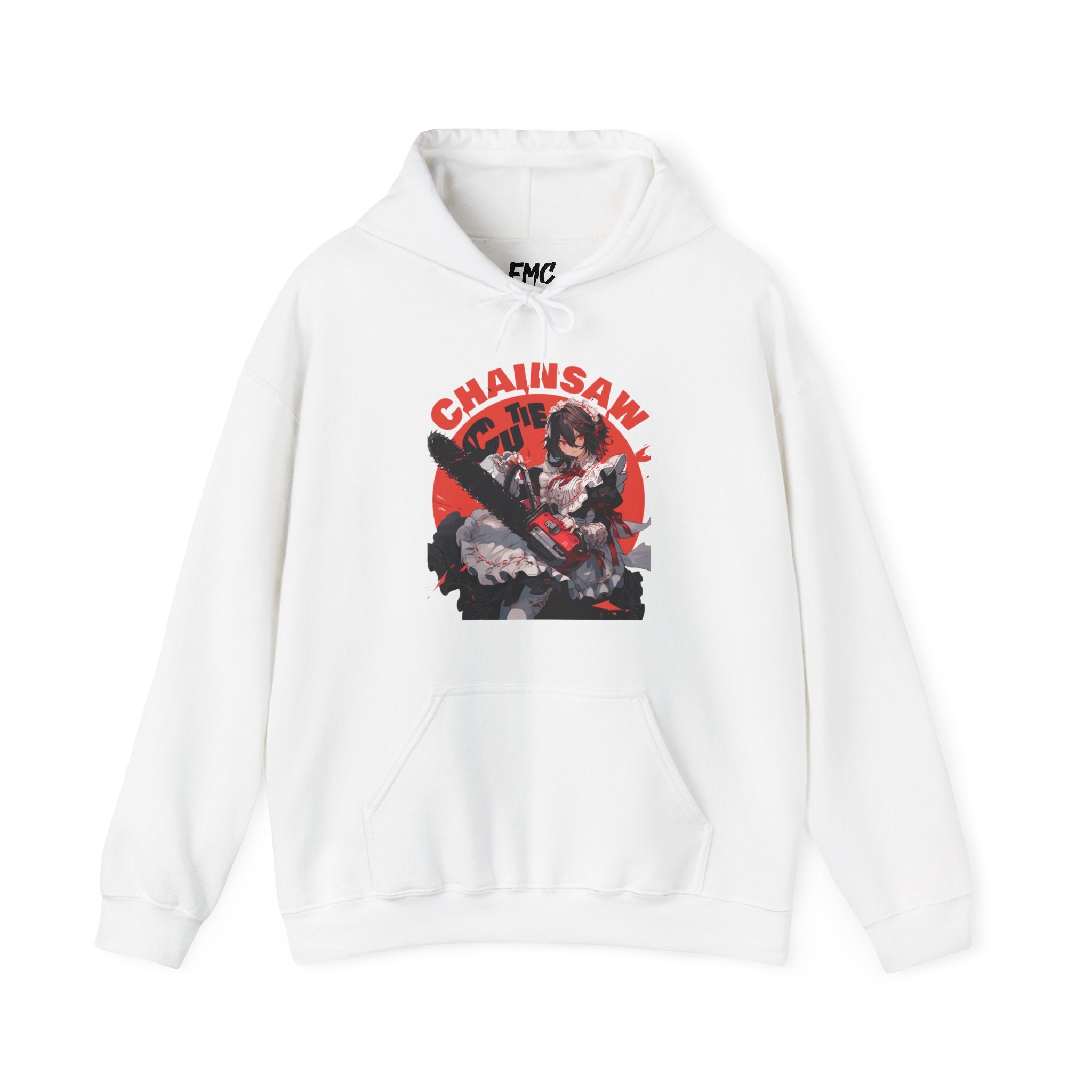 Chainsaw Cutie Hoodie - Anime Chainsaw Halloween Hoodie, Cute Women and Girls Halloween Hoodie, Trendy and Popular Halloween Apparel