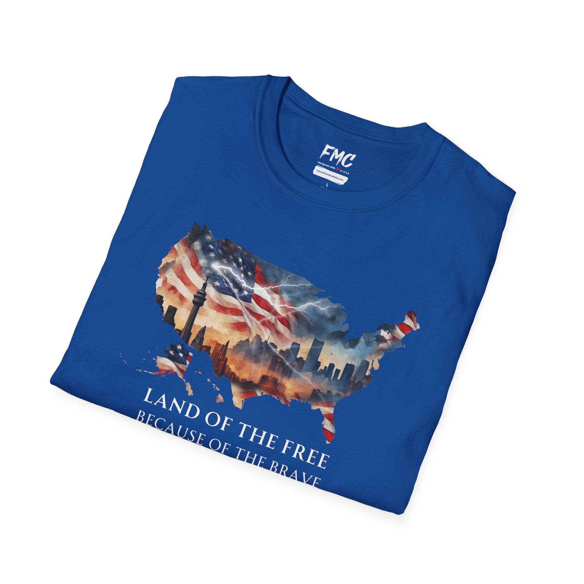 Land of the Free, Because of the Brave T-Shirt, 4th of July Shirt Gift,  Independence Day Shirt, Patriot Tee, 4th July Gift, Gift 4th July