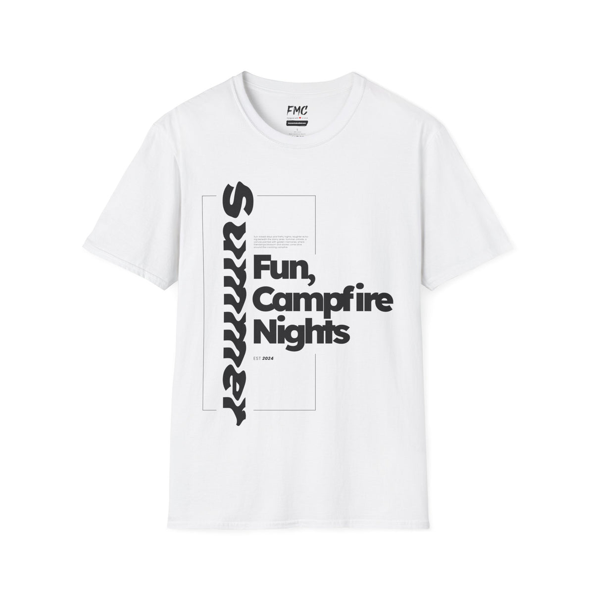 Summer Fun Shirt - Stylish Summer Campfire Tee, Unisex Summer Nights Shirt, Trendy Beach Shirt and Summer Outfit, Perfect Vacay Shirt