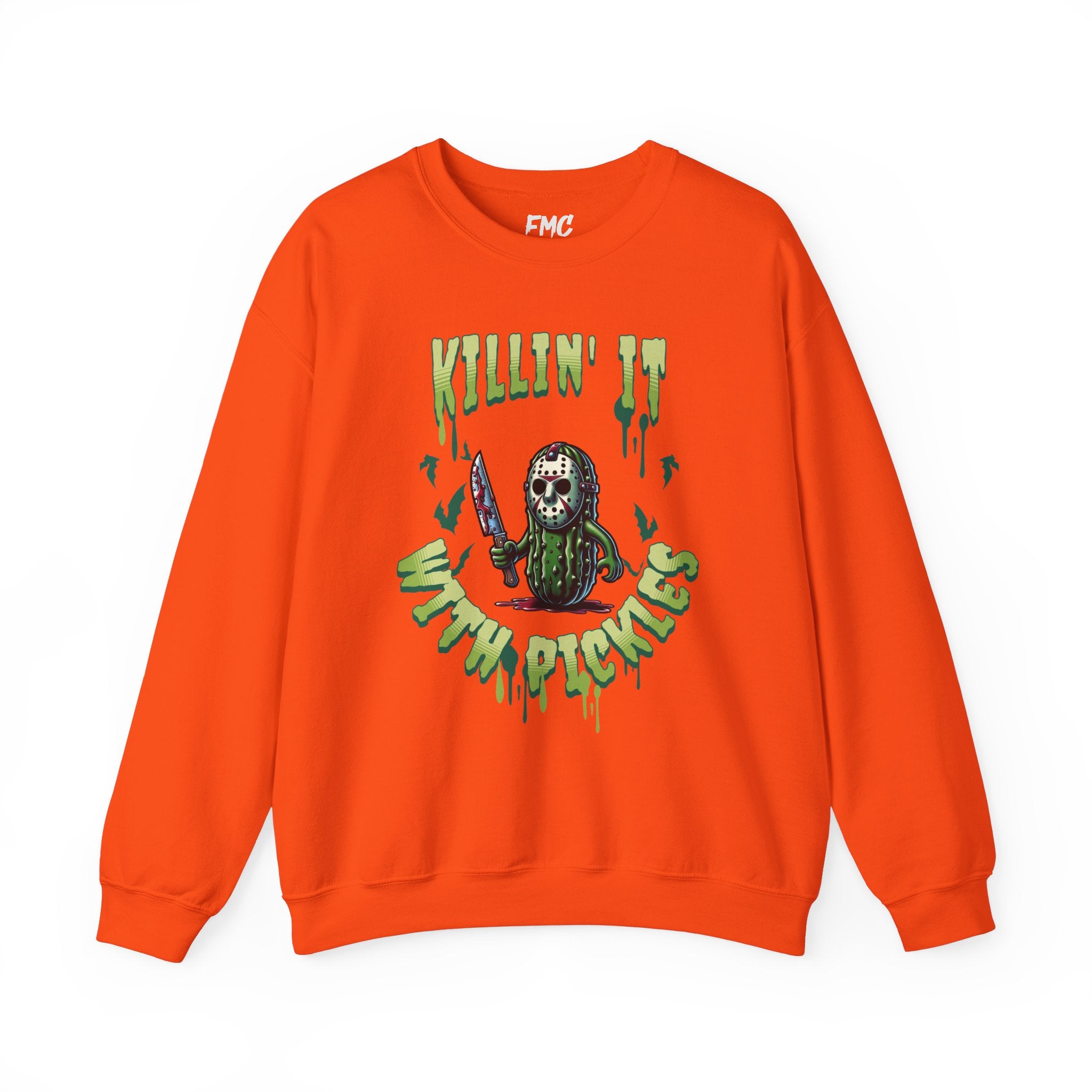Pickle Jason Adult Sweatshirt - Pickle Jason Voorhees Halloween Adult Sweatshirt, Unisex Halloween Adult Sweatshirt, Pickle Lover Gift