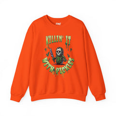 Pickle Jason Adult Sweatshirt - Pickle Jason Voorhees Halloween Adult Sweatshirt, Unisex Halloween Adult Sweatshirt, Pickle Lover Gift