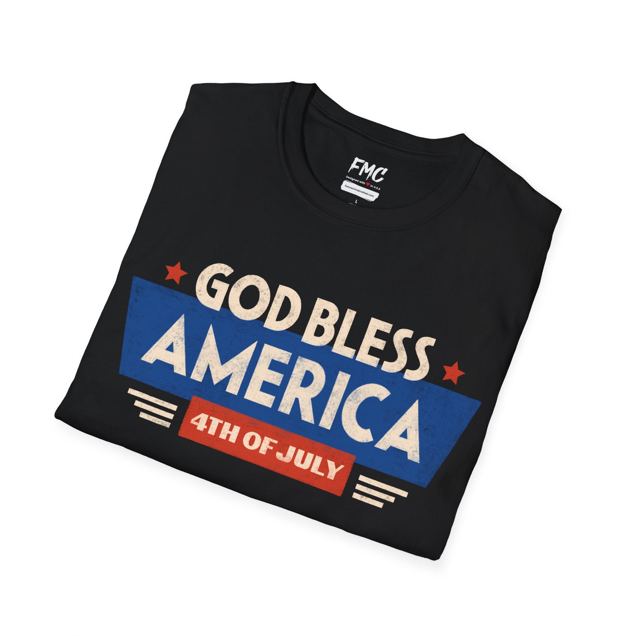 God Bless America Patriotic Shirt, Ideal for Independence Day, 4th of July Shirt, Unisex USA Shirt, Stylish America Tshirt