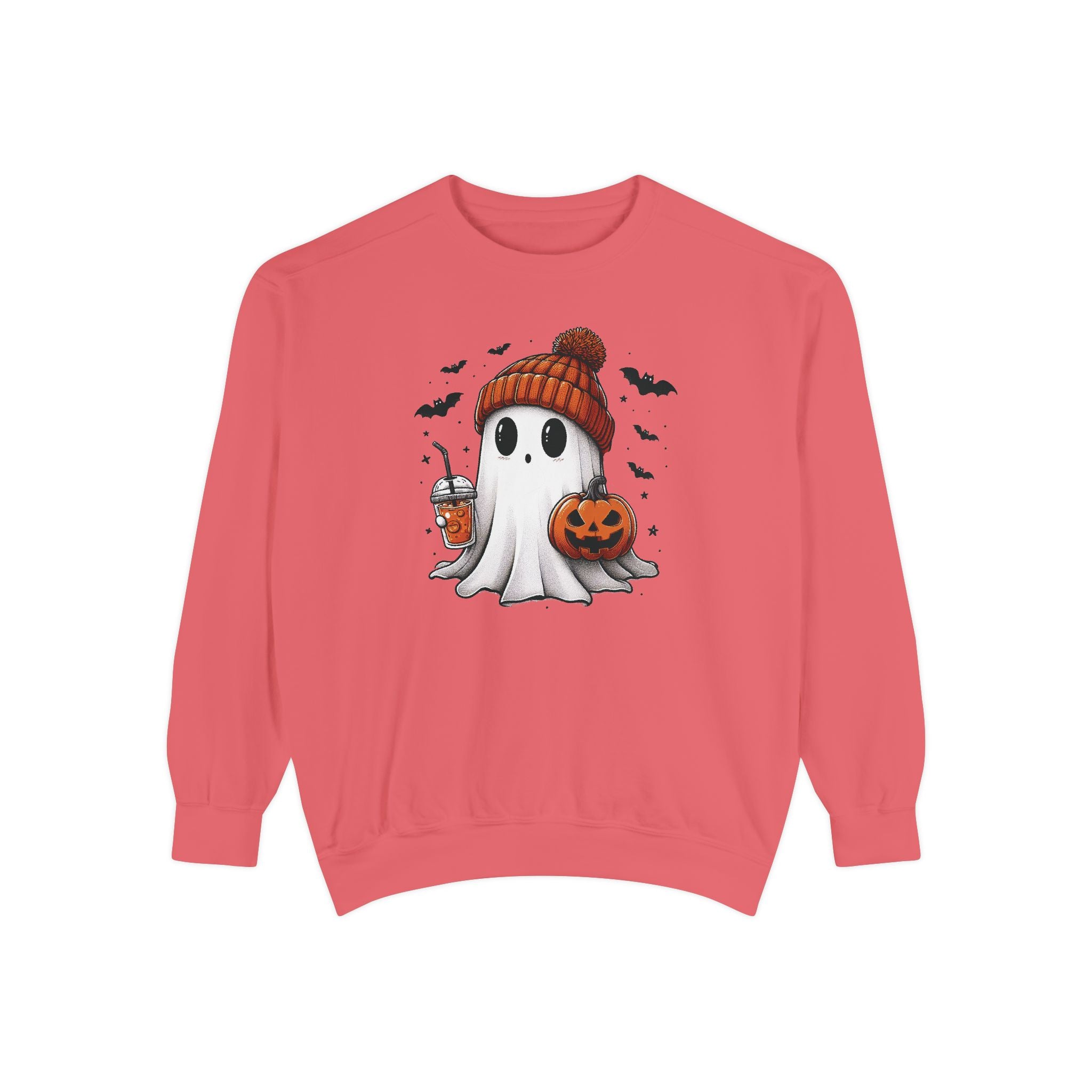 Halloween Spooky Ghost Comfort Colors Sweatshirt, Cute Ghost Sweatshirt, Halloween Sweatshirt, Cute Fall Sweatshirt Spooky Season Sweatshirt