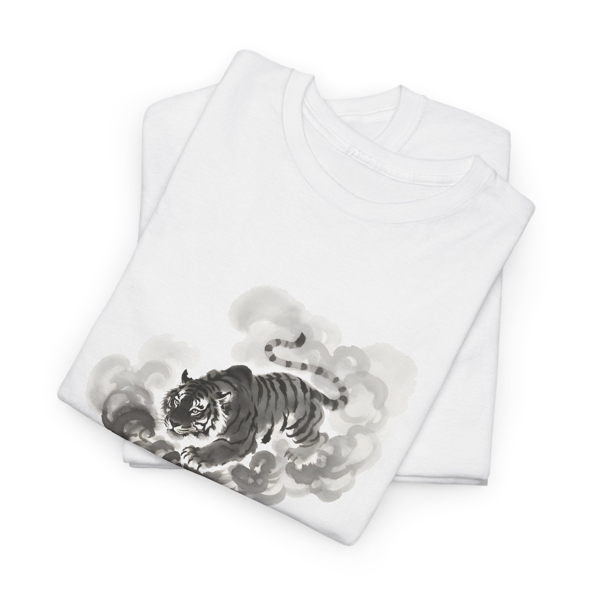 The Ink Tiger | Modern Japanese Sumi-e Ink T-Shirt Secondary image