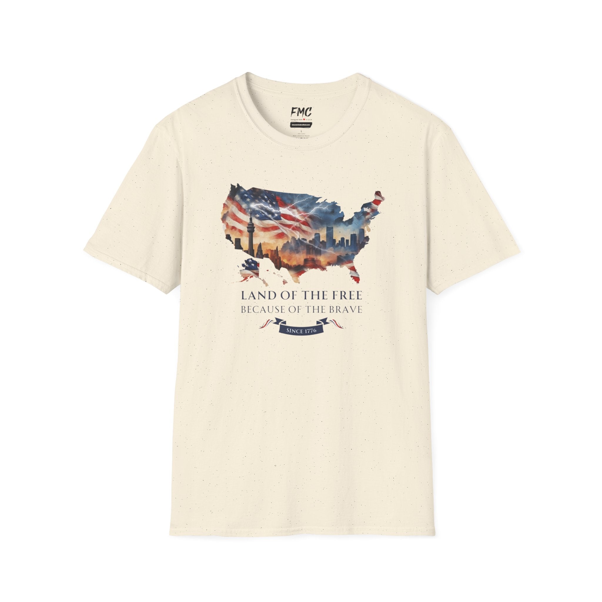 Land of the Free, Because of the Brave T-Shirt, 4th of July Shirt Gift,  Independence Day Shirt, Patriot Tee, 4th July Gift, Gift 4th July