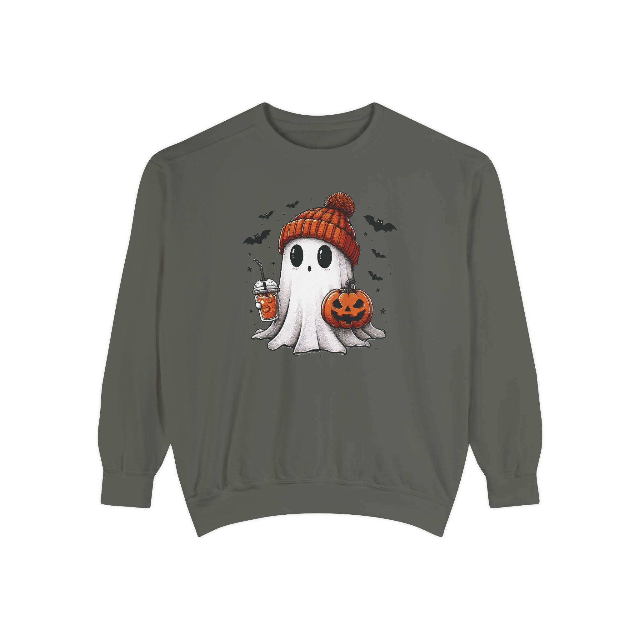 Halloween Spooky Ghost Comfort Colors Sweatshirt, Cute Ghost Sweatshirt, Halloween Sweatshirt, Cute Fall Sweatshirt Spooky Season Sweatshirt