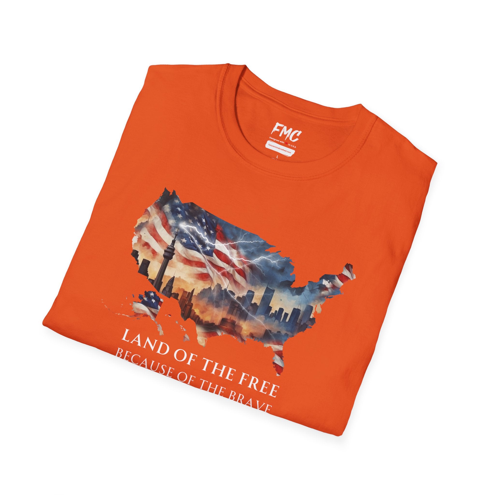 Land of the Free, Because of the Brave T-Shirt, 4th of July Shirt Gift,  Independence Day Shirt, Patriot Tee, 4th July Gift, Gift 4th July