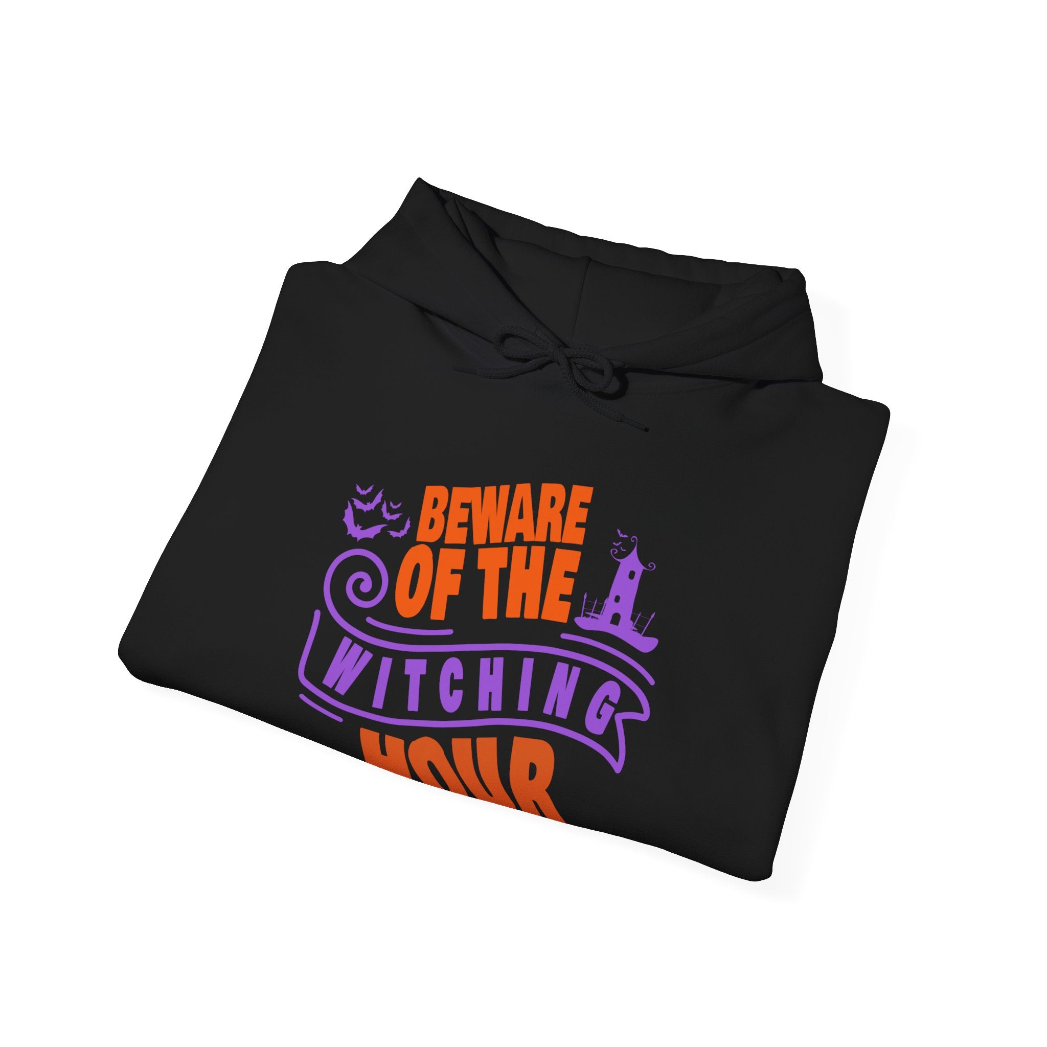 Beware of Witching Hour - Retro Witch Halloween Hoodie, Unisex Halloween Hoodie, Trendy Men and Women Halloween Hoodie, Halloween Apparel