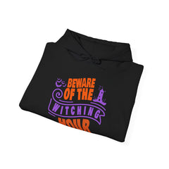 Beware of Witching Hour - Retro Witch Halloween Hoodie, Unisex Halloween Hoodie, Trendy Men and Women Halloween Hoodie, Halloween Apparel