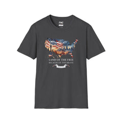 Land of the Free, Because of the Brave T-Shirt, 4th of July Shirt Gift,  Independence Day Shirt, Patriot Tee, 4th July Gift, Gift 4th July