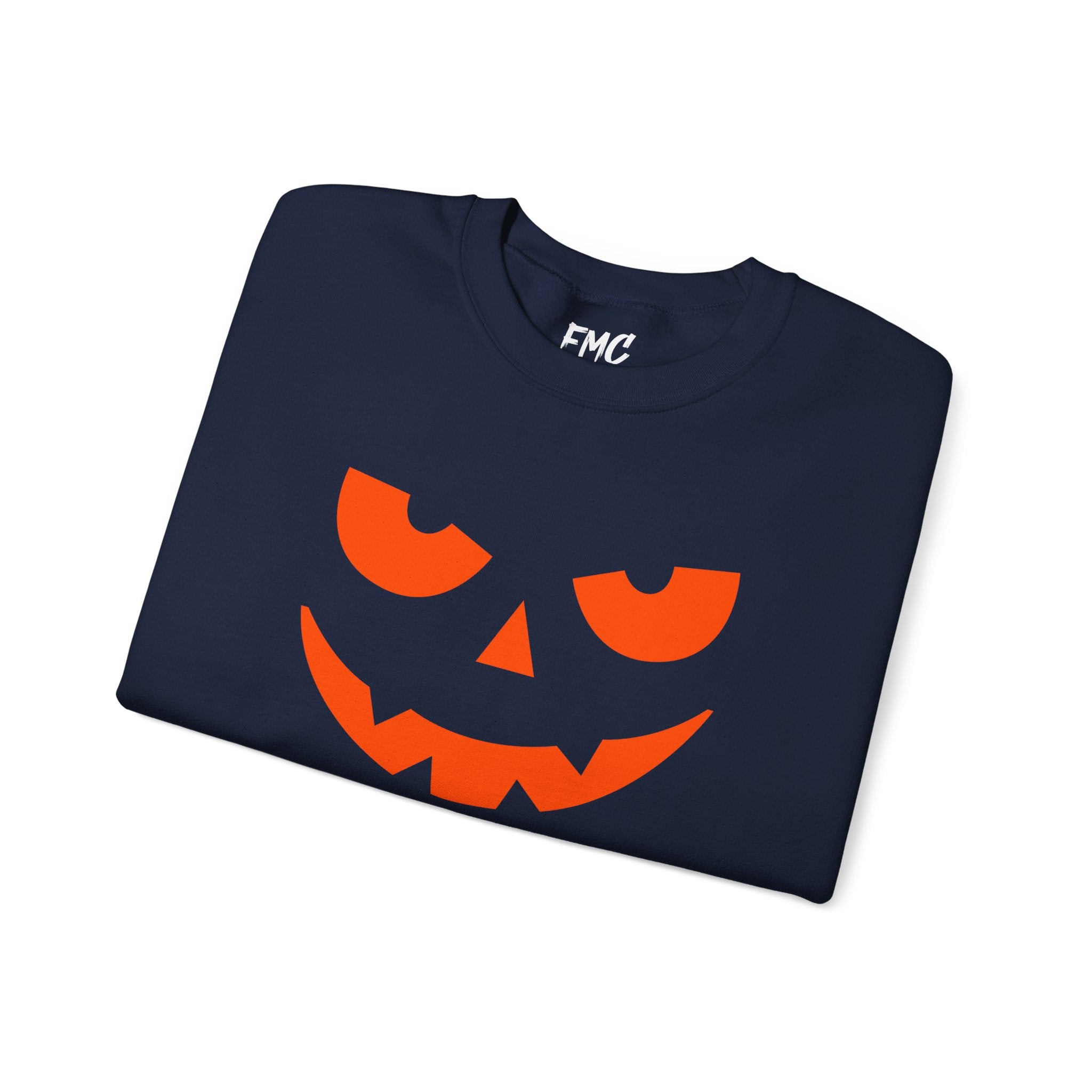 Pumpkin Face Halloween Sweatshirt - Jack O Lantern Sweatshirt, Scary Pumpkin Sweatshirt, Family Halloween Sweatshirt, Unisex Halloween Sweatshirt
