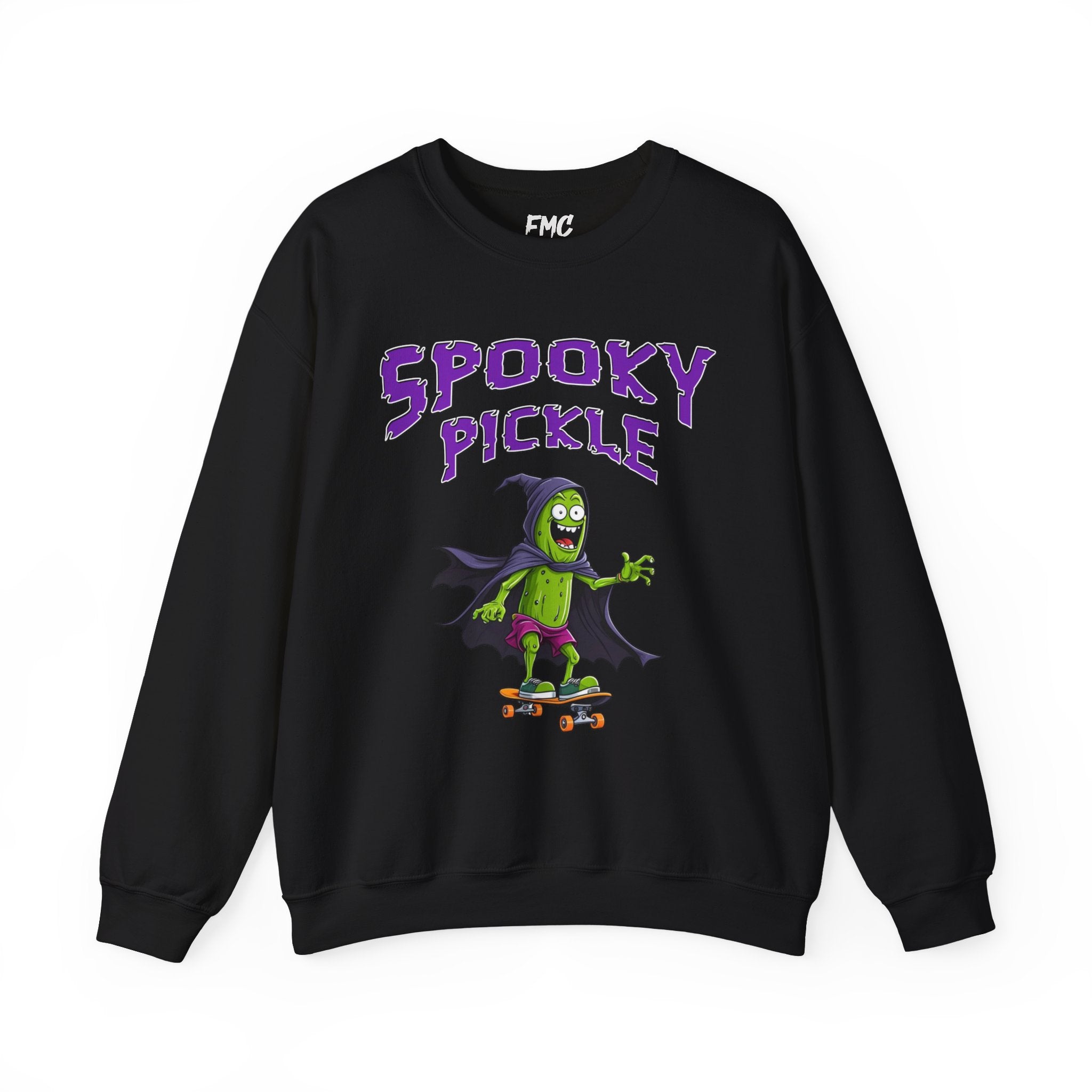 Spooky Pickle Adult Sweatshirt - Funny Pickle Halloween Adult Sweatshirt, Trendy Halloween Adult Sweatshirt, Ideal Halloween Gift Main image