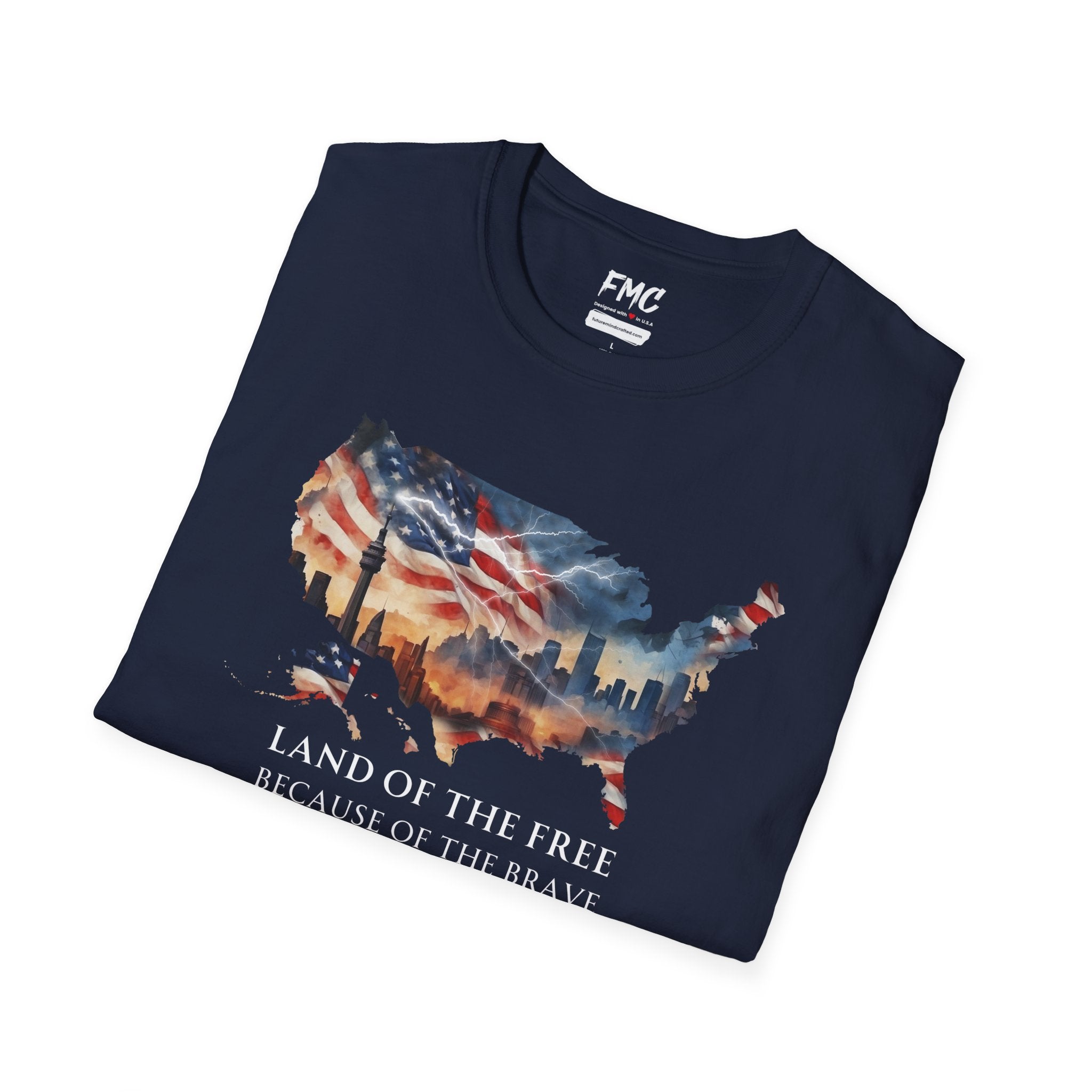 Land of the Free, Because of the Brave T-Shirt, 4th of July Shirt Gift,  Independence Day Shirt, Patriot Tee, 4th July Gift, Gift 4th July