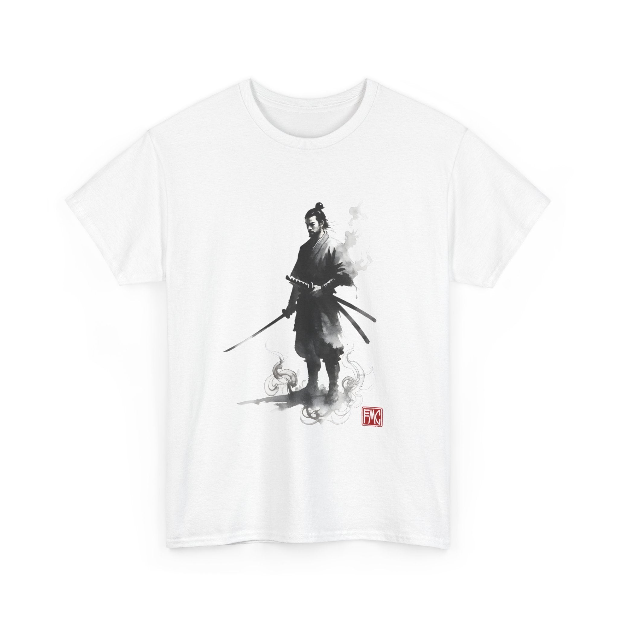 The Silent Ronin | Modern Japanese Sumi-e Ink T-Shirt Main image