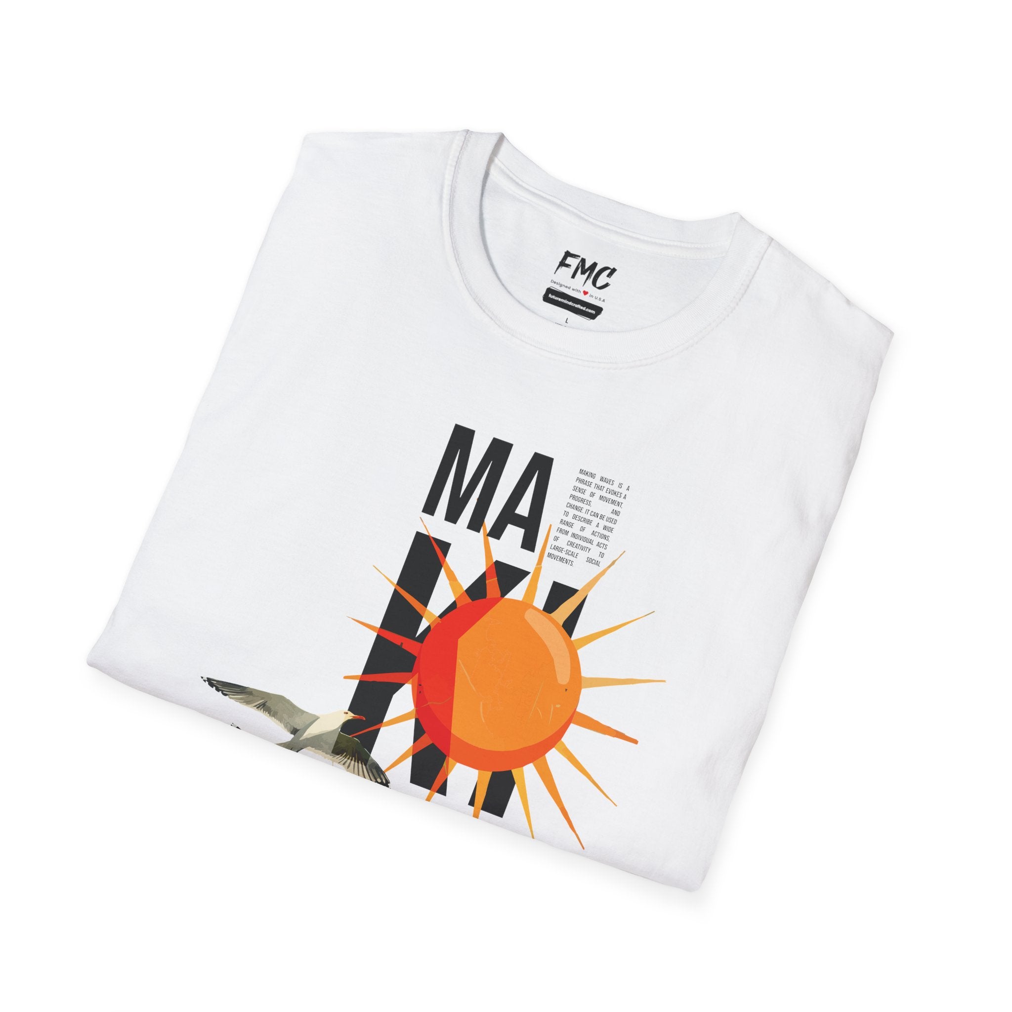 Seagull Shirt - Making Waves Summer Pool Design, Unisex Summer Shirt, Trendy Beach Shirt, Perfect Summer Outfit and Vacay Shirt, Tee