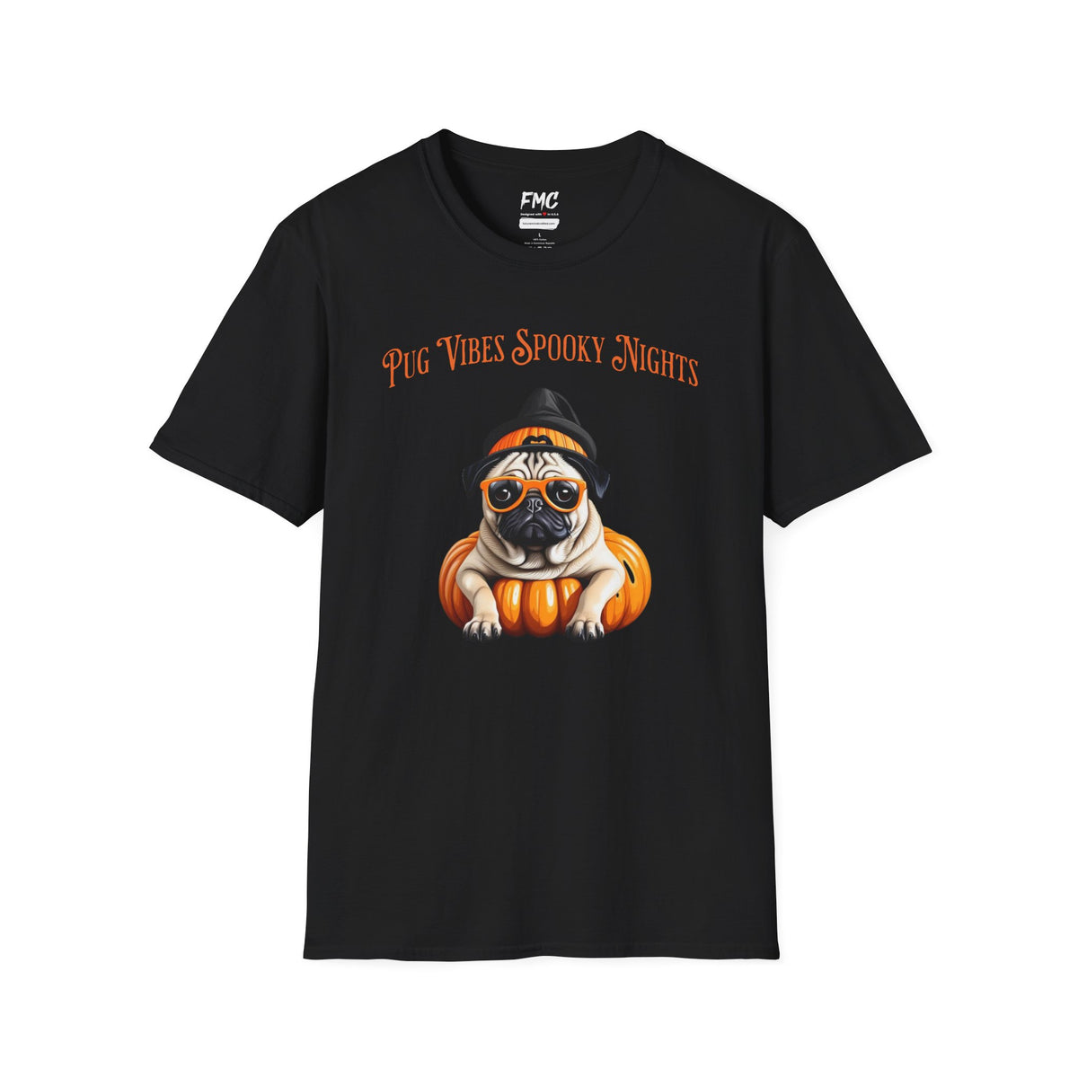 Pug Halloween Shirt - Pug Life Spooky Nights Shirt, Dog Halloween Shirt, Trendy Women Halloween Tee, Perfect Pug Gift, Funny Halloween Tee