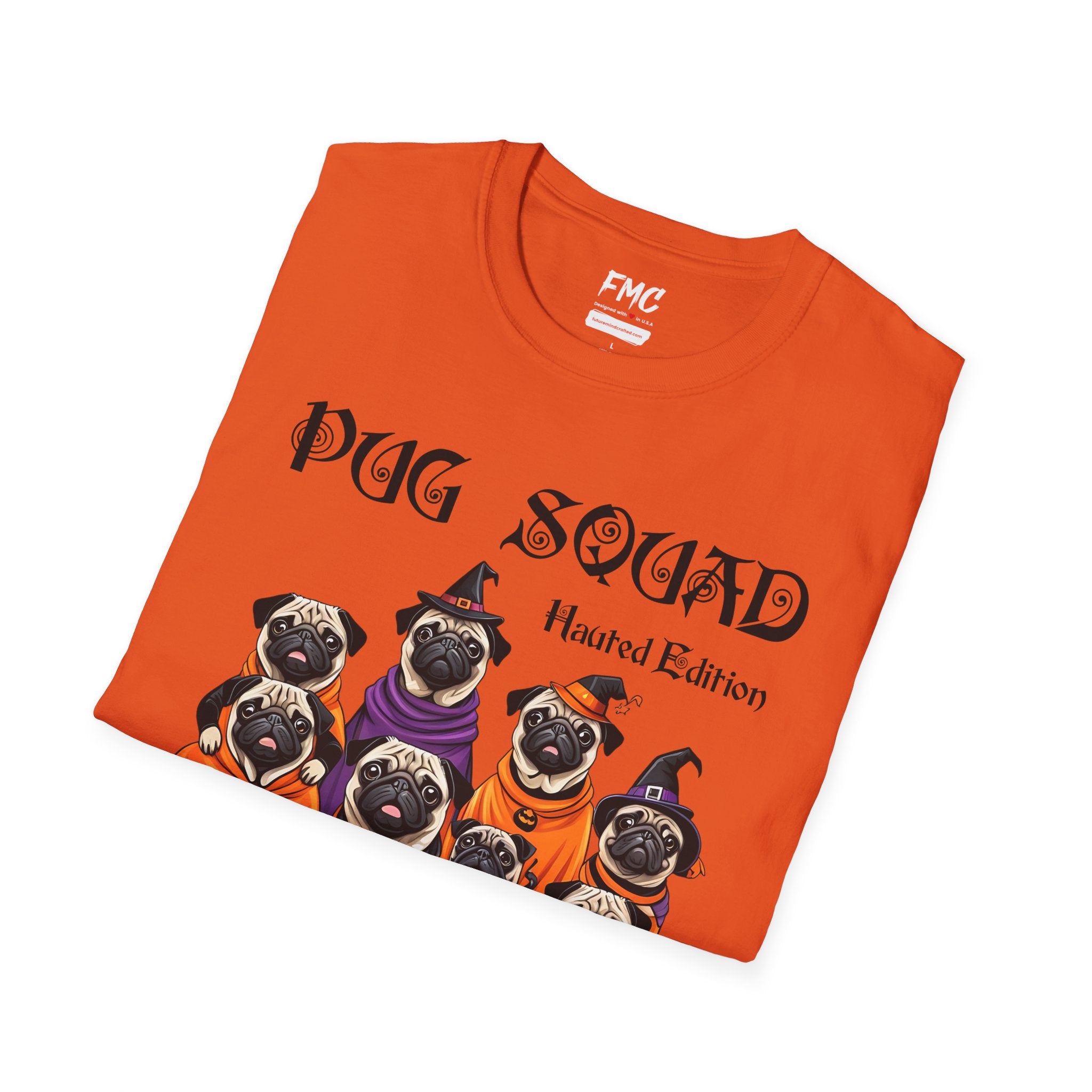 Pug Halloween Shirt - Dog Halloween Shirt, Pug Squad Haunted Edition, Spooky Family Pug Tee, Retro Women Halloween Shirt, Perfect Pug Gift