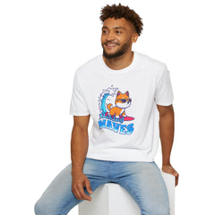 Dog Making Waves Shirt - Surfing Summer Beach Design, Cool Beach Shirt for Men, Trendy Summer Shirt, Perfect Summer Outfit and Vacay Shirt, Tee