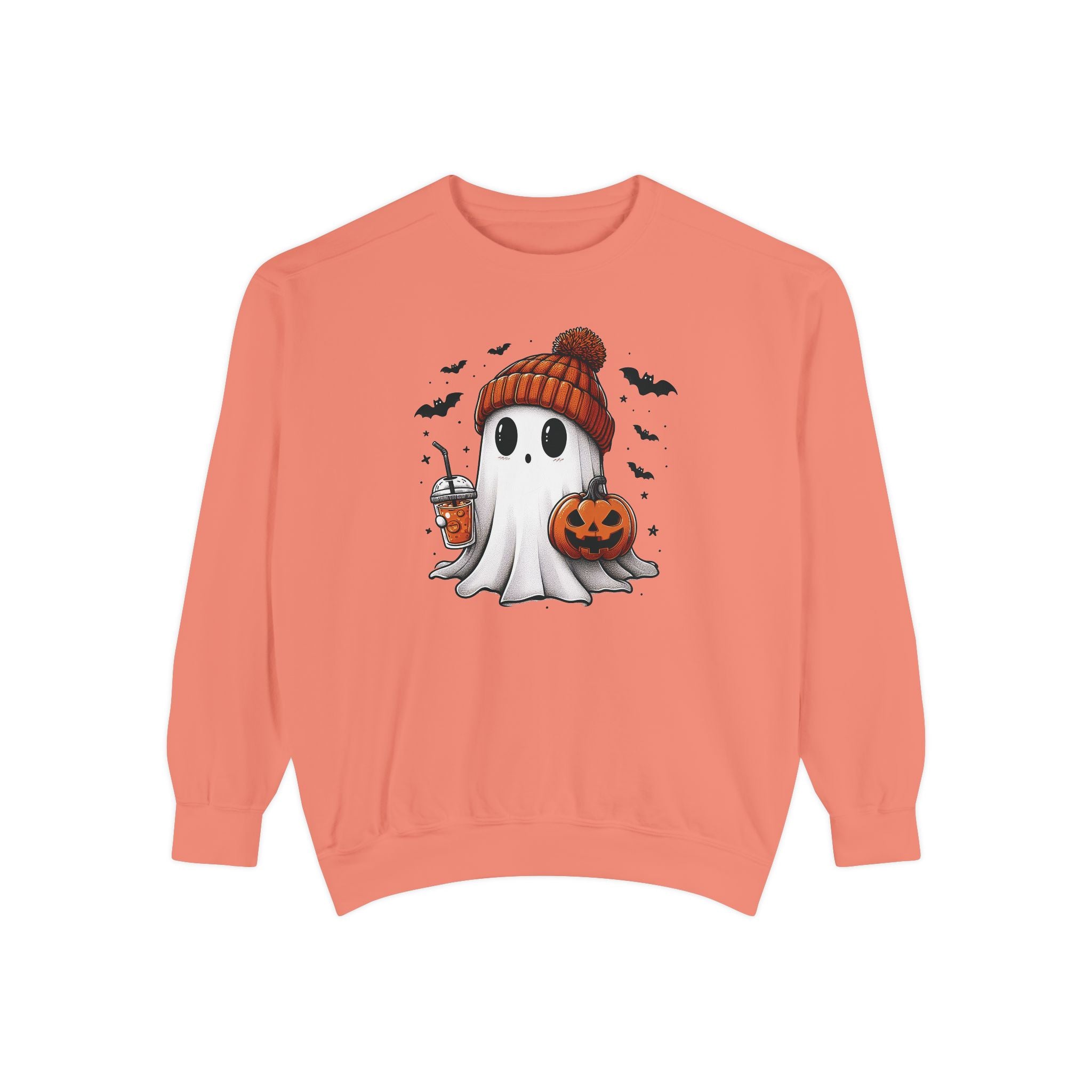 Halloween Spooky Ghost Comfort Colors Sweatshirt, Cute Ghost Sweatshirt, Halloween Sweatshirt, Cute Fall Sweatshirt Spooky Season Sweatshirt