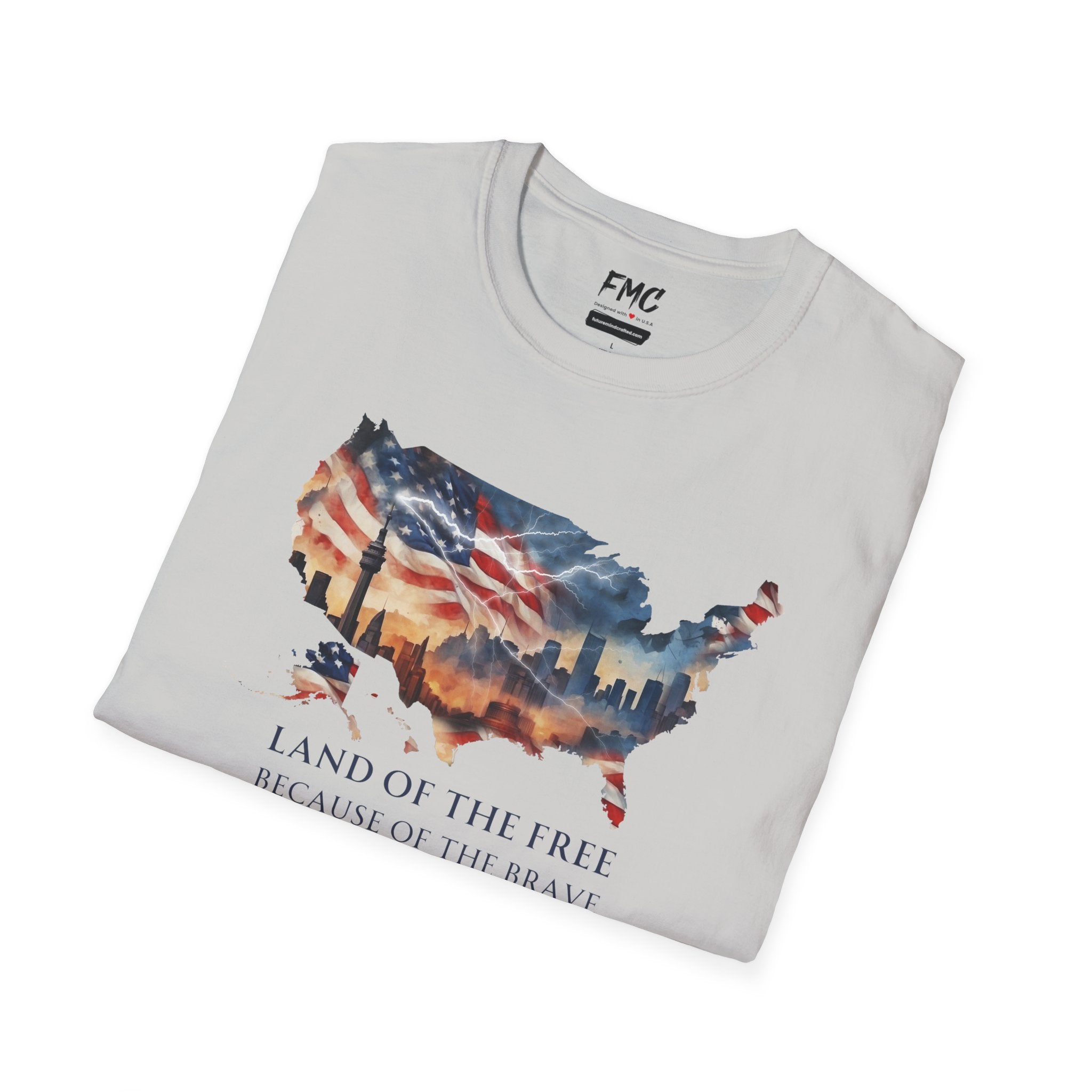 Land of the Free, Because of the Brave T-Shirt, 4th of July Shirt Gift,  Independence Day Shirt, Patriot Tee, 4th July Gift, Gift 4th July