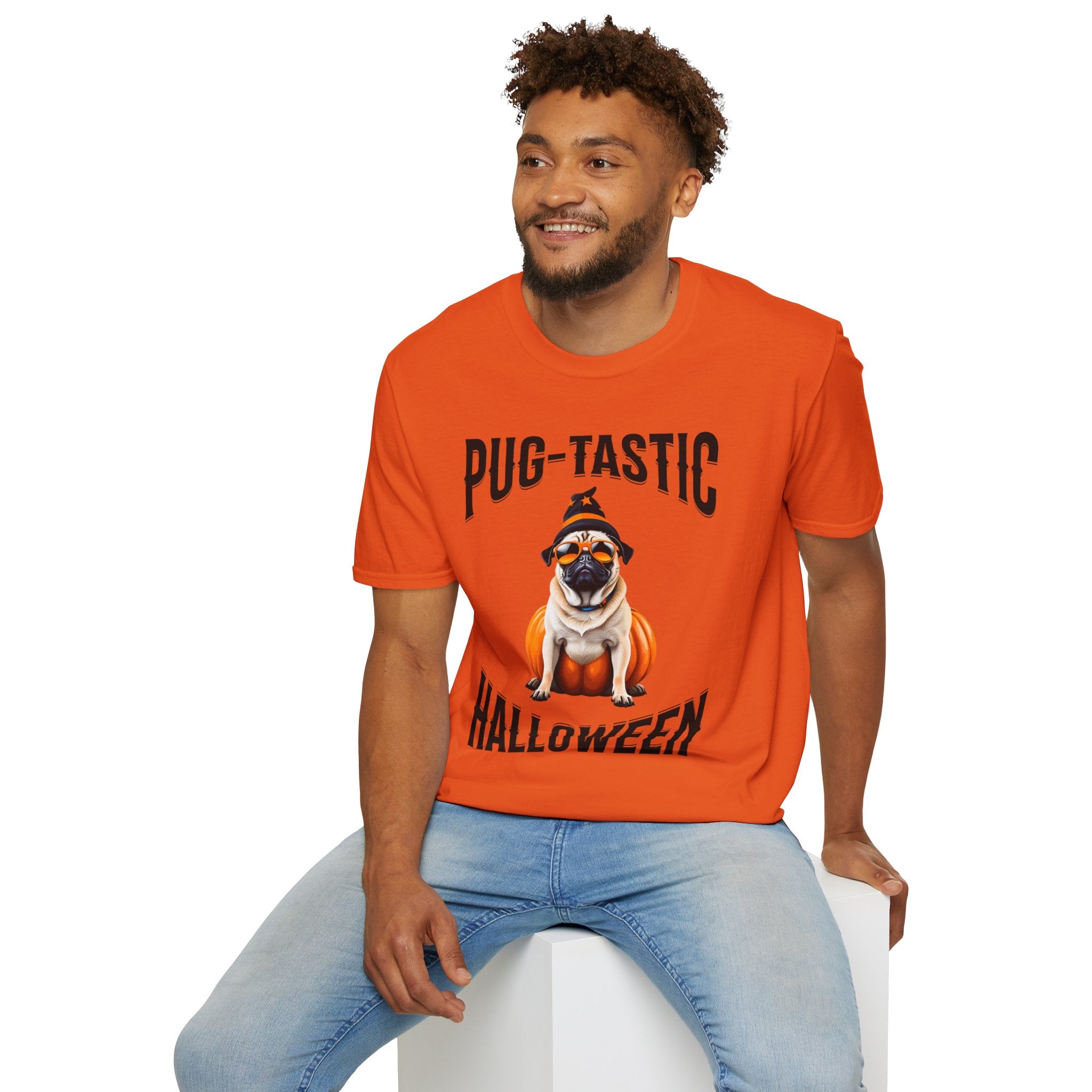 Pug Halloween Shirt - Pug-tastic Halloween Dog Shirt, Orange Halloween Tee, Trendy Women Halloween Shirt, Perfect Pug Gift, Halloween Gift
