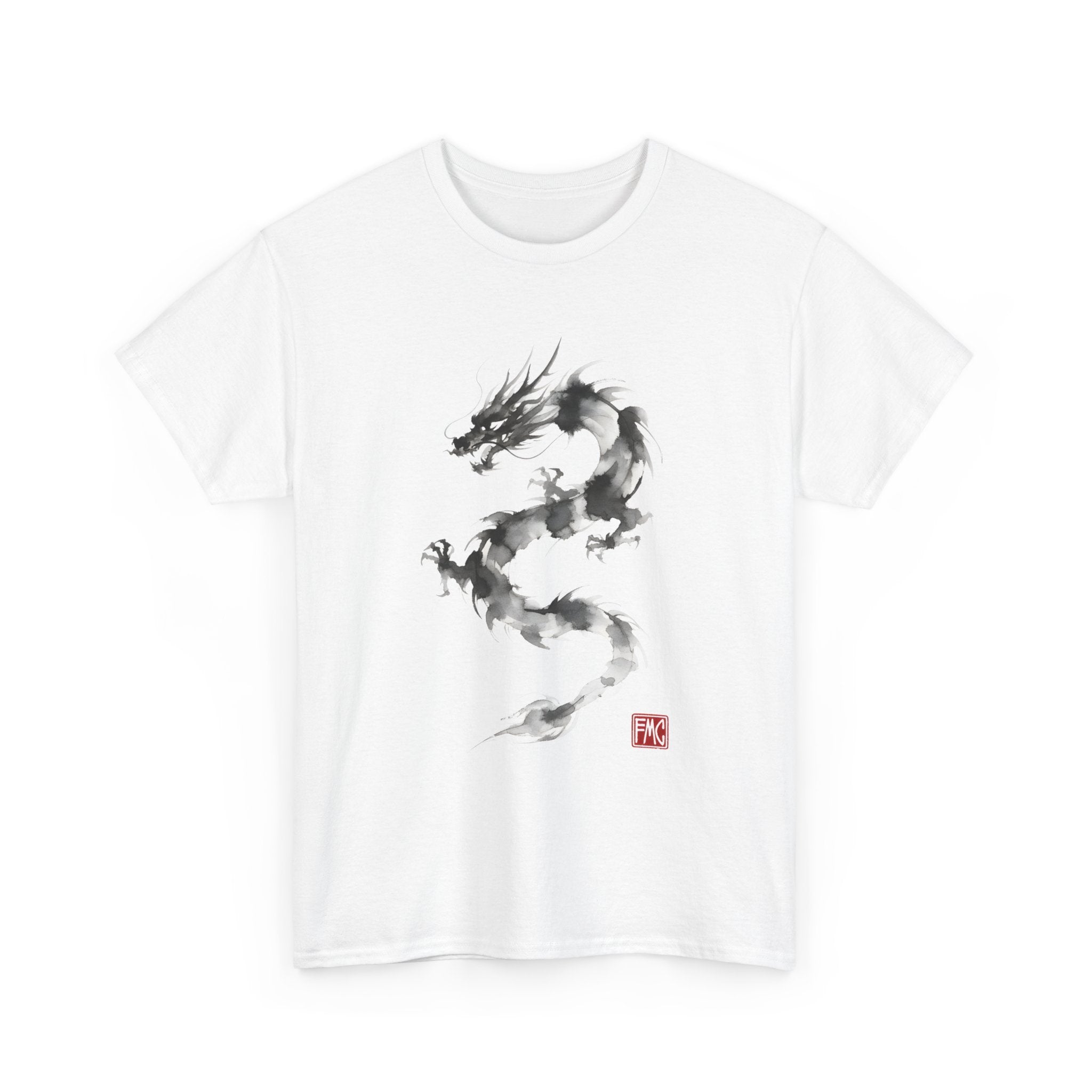 Ethereal Dragon | Modern Japanese Sumi-e Ink T-Shirt Main image