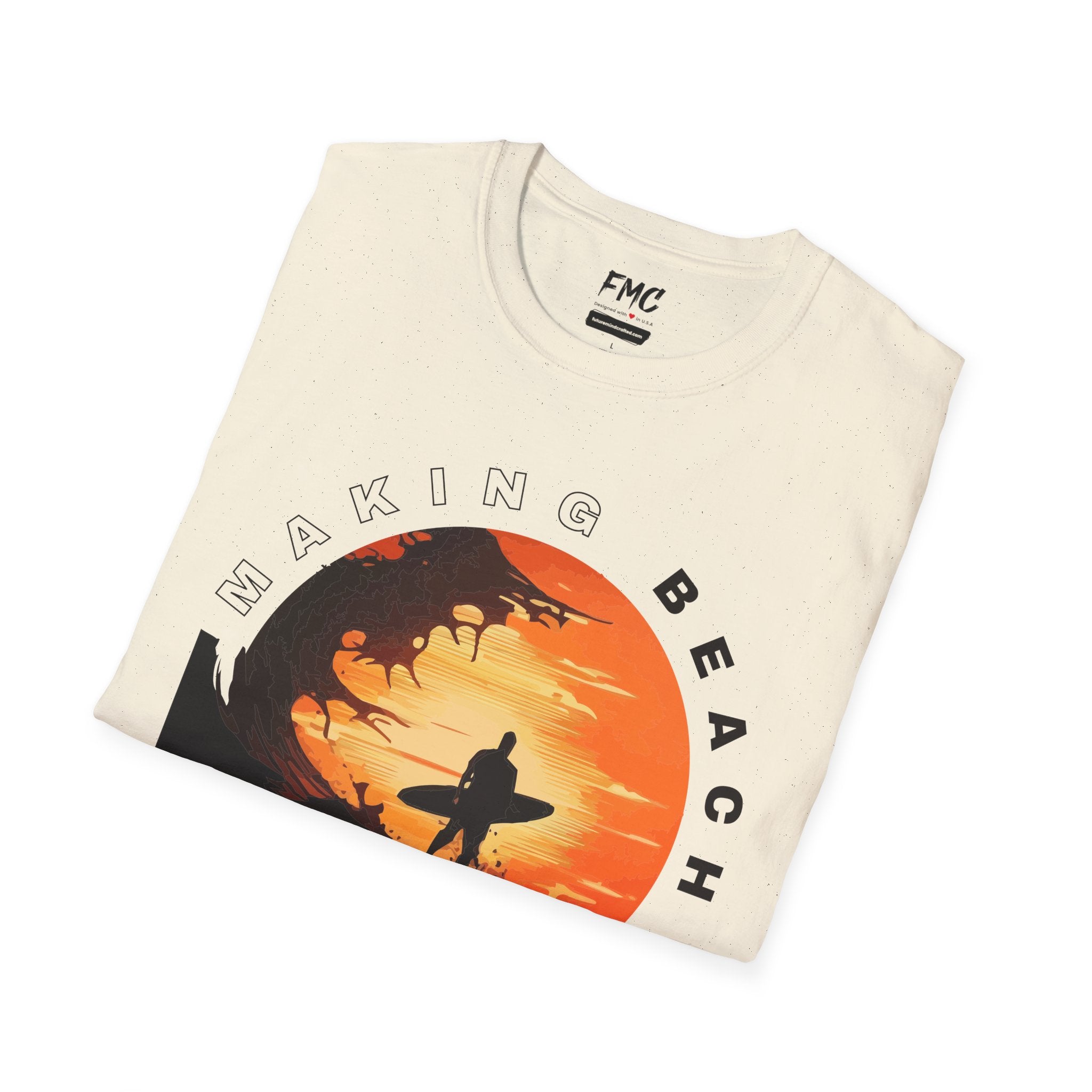 Making Beach Memories Shirt - Surfing Man Riding a Wave Design, Cool Beach Shirt for Men, Trendy Summer Shirt, Perfect Summer Outfit