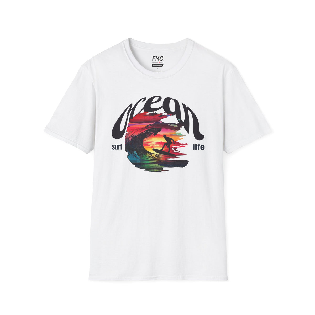 Ocean Surf Life Tee - Surf Life Shirt, Surfing Sunset Beach Shirt for Men, Trendy Summer Shirt and Summer Beach Outfit, Ideal Vacay Shirt, Tee