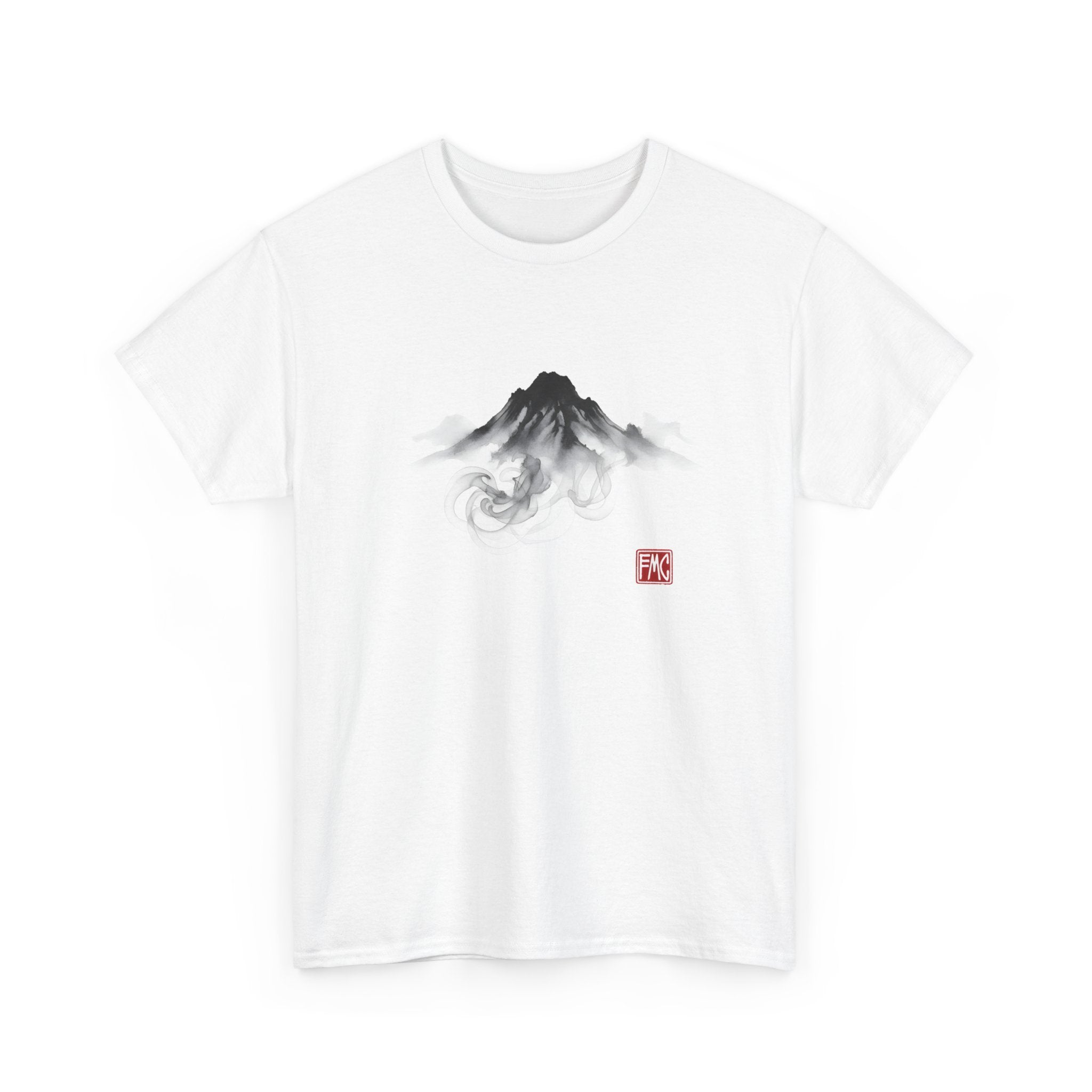 Zen Mountain | Modern Japanese Sumi-e Ink T-Shirt Main image