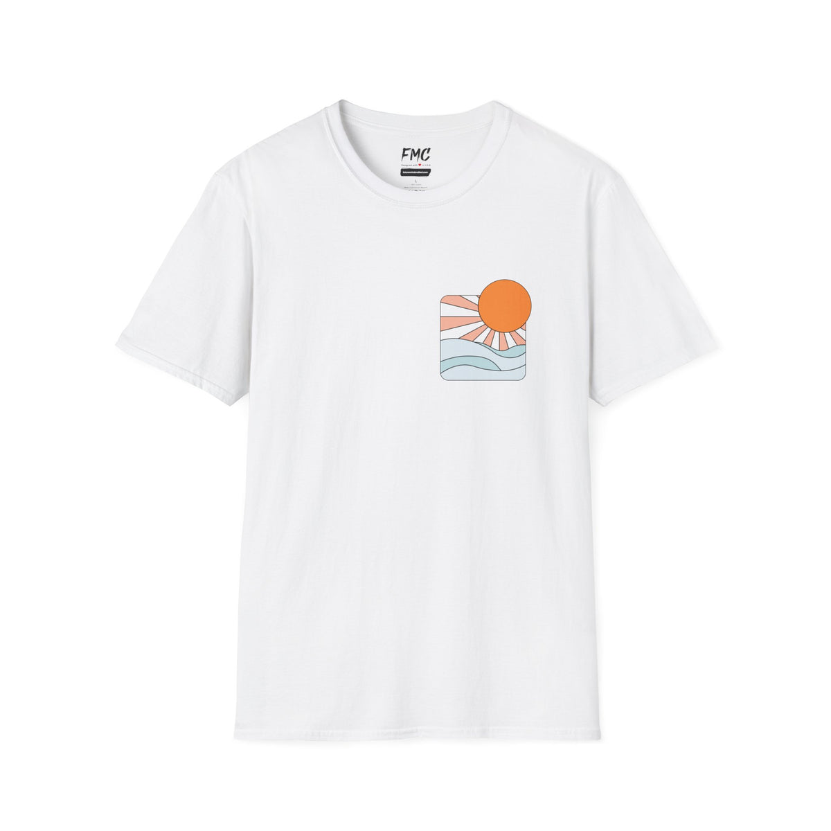 Sun With Rays Waves Shirt - Retro Summer Sun Tee, Cute Beach Tee for Her, Trendy Summer Shirt, Summer Beach Outfit, Ideal Summer Gift, Tee