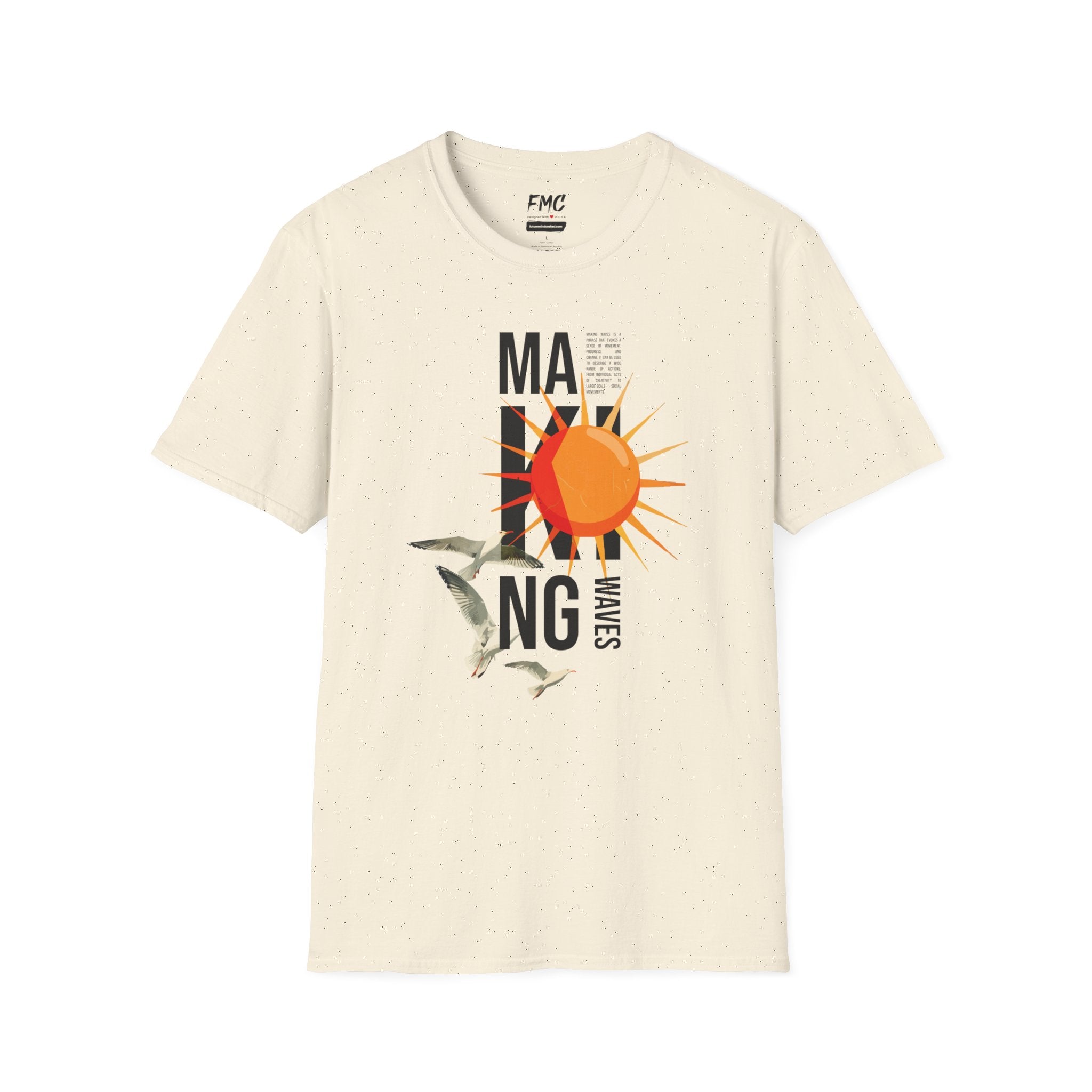 Seagull Shirt - Making Waves Summer Pool Design, Unisex Summer Shirt, Trendy Beach Shirt, Perfect Summer Outfit and Vacay Shirt, Tee