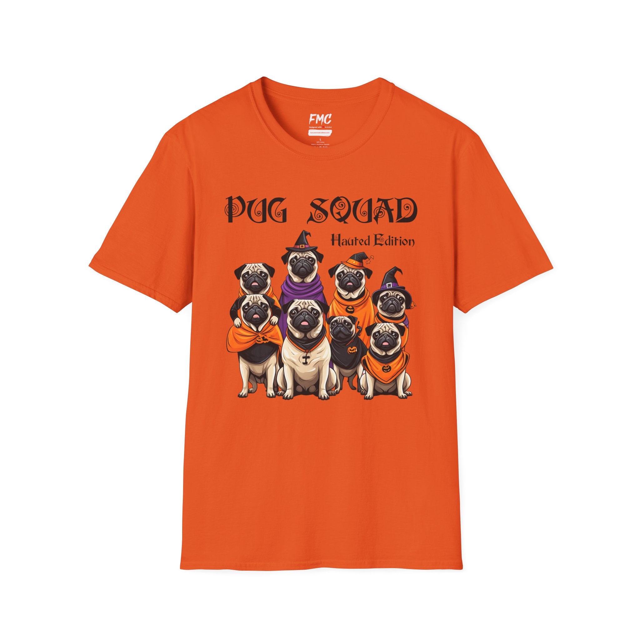 Pug Halloween Shirt - Dog Halloween Shirt, Pug Squad Haunted Edition, Spooky Family Pug Tee, Retro Women Halloween Shirt, Perfect Pug Gift