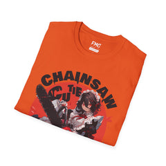 Chainsaw Cutie Shirt - Anime Chainsaw Halloween Shirt, Cute Women and Girls Halloween Tshirt, Trendy and Popular Halloween Apparel