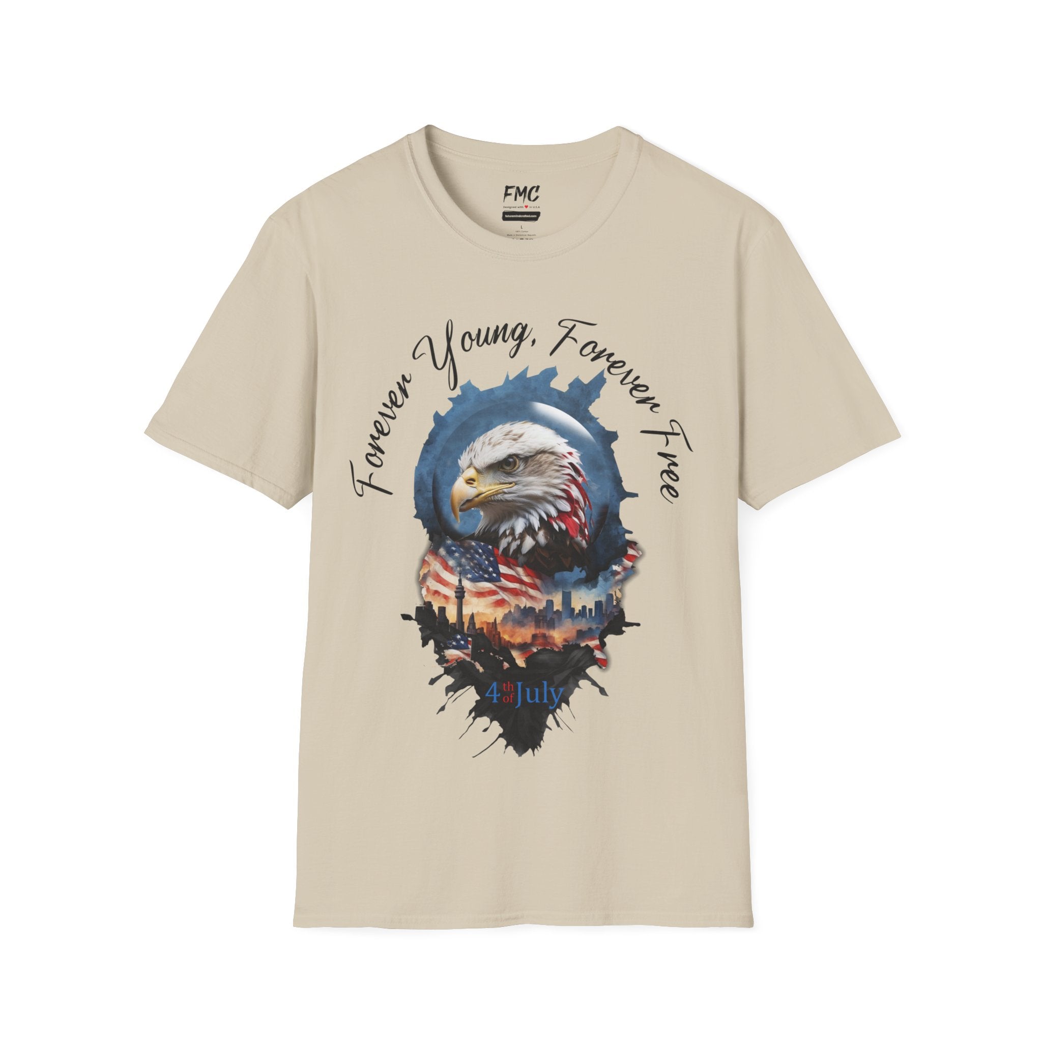 Forever Young Forever Free Tshirt 4th of July Shirt, Gift for 4th Of July, Independence T-Shirt, Patriot Shirt