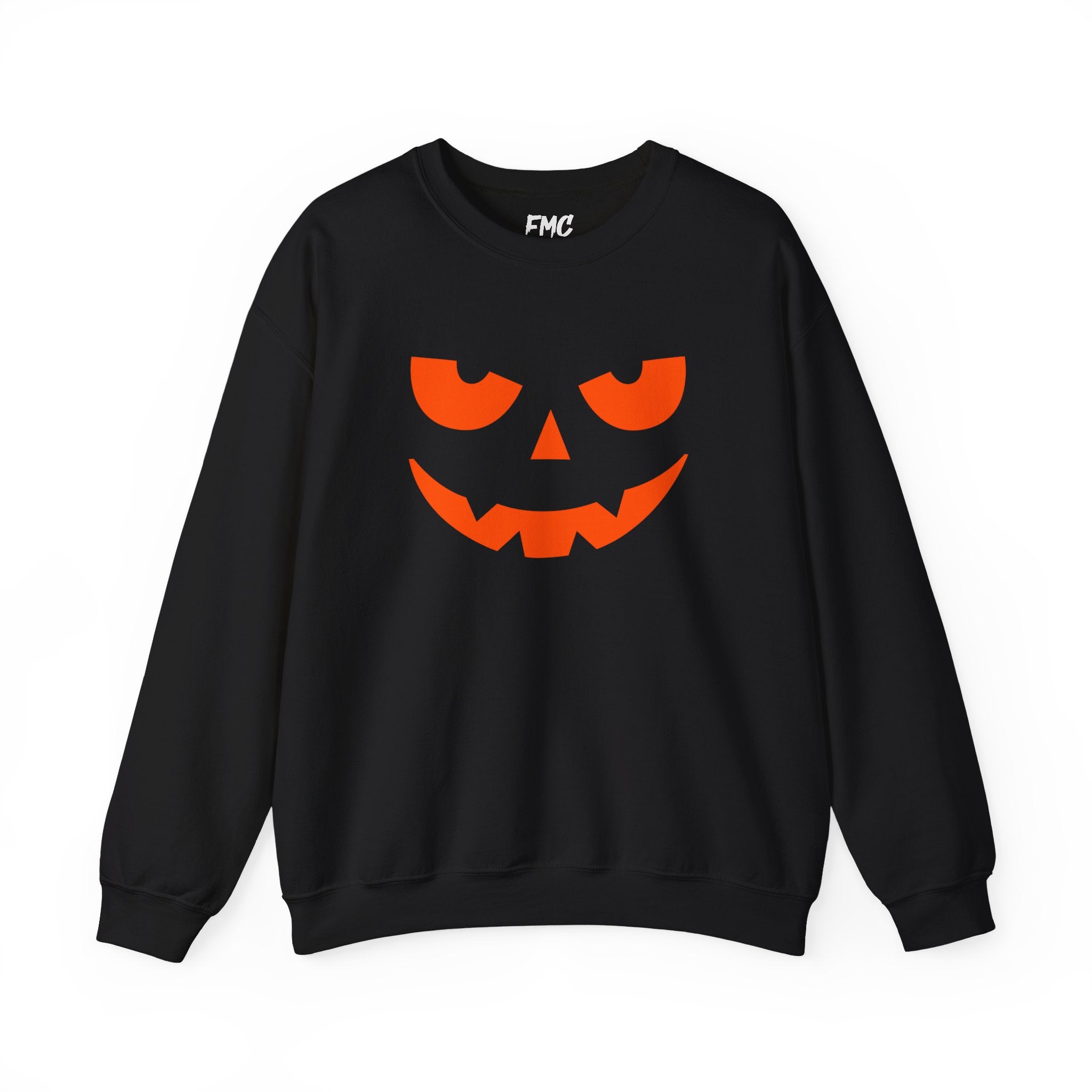Pumpkin Face Halloween Sweatshirt - Jack O Lantern Sweatshirt, Scary Pumpkin Sweatshirt, Family Halloween Sweatshirt, Unisex Halloween Sweatshirt