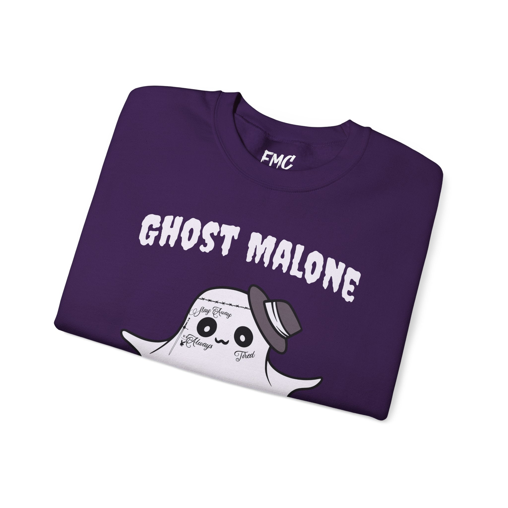 Ghost Malone Sweatshirt - Funny Post Malone Spookydoodles Sweatshirt, Perfect Ghostly Style for Halloween 2024, Perfect Posty Sweatshirt