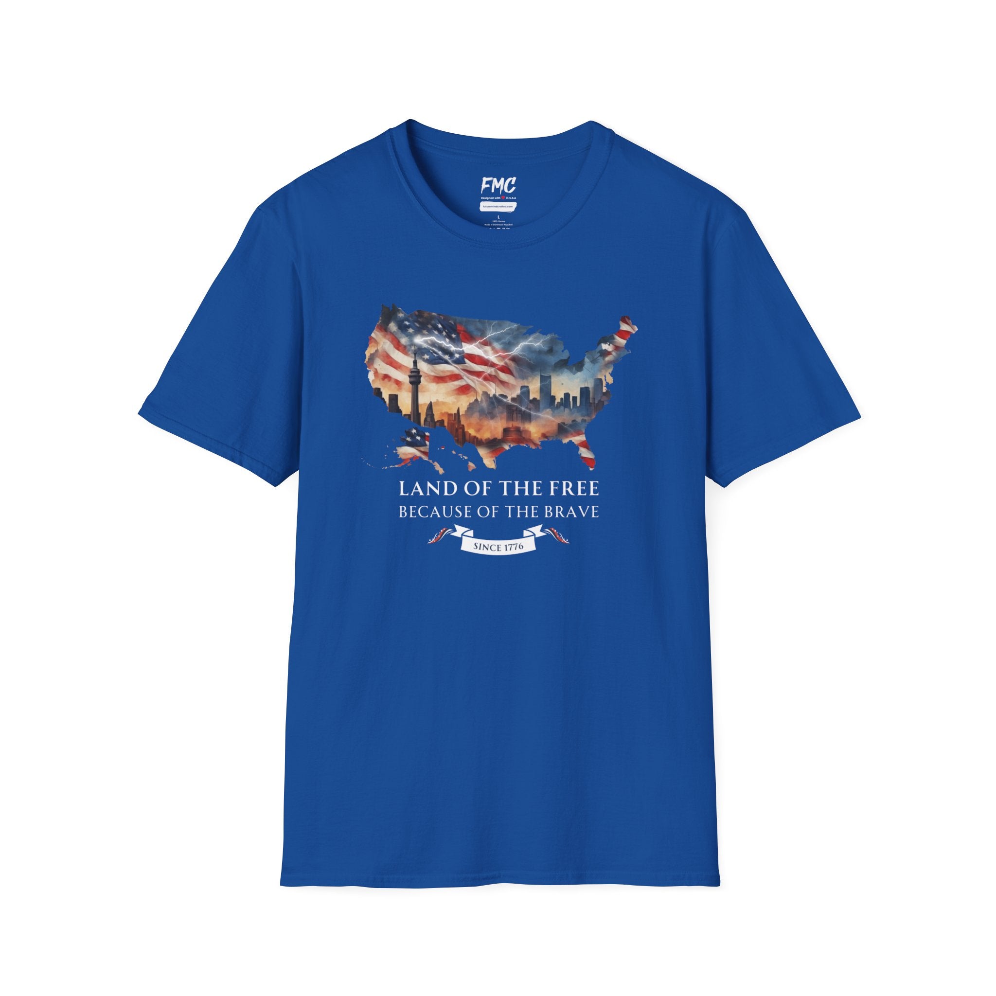 Land of the Free, Because of the Brave T-Shirt, 4th of July Shirt Gift,  Independence Day Shirt, Patriot Tee, 4th July Gift, Gift 4th July