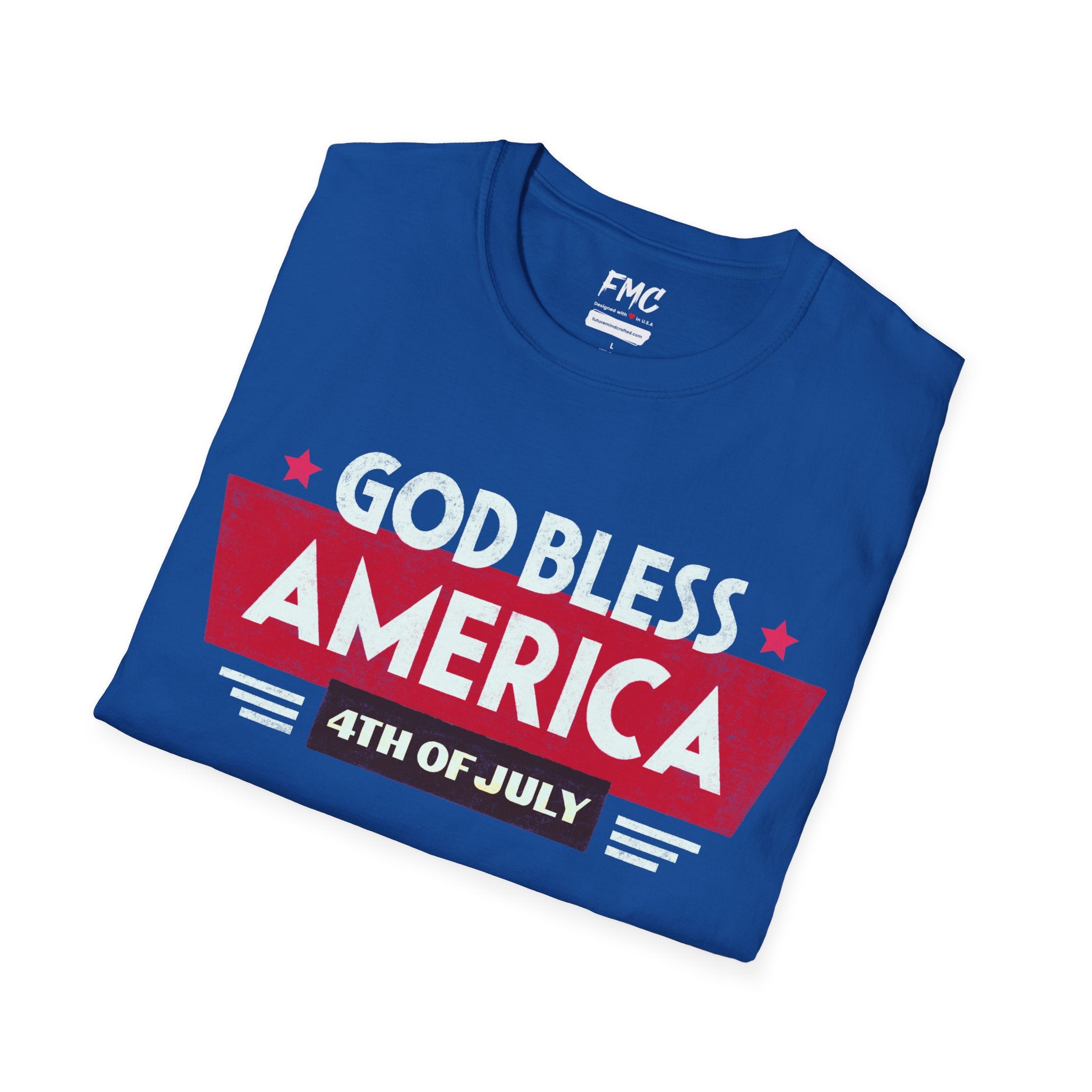 God Bless America Patriotic Shirt, Ideal for Independence Day, 4th of July Shirt, Unisex USA Shirt, Stylish America Tshirt