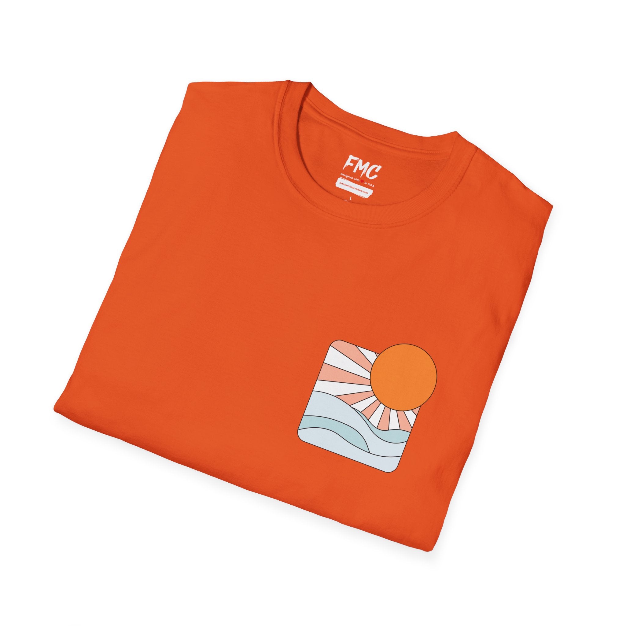 Sun With Rays Waves Shirt - Retro Summer Sun Tee, Cute Beach Tee for Her, Trendy Summer Shirt, Summer Beach Outfit, Ideal Summer Gift, Tee