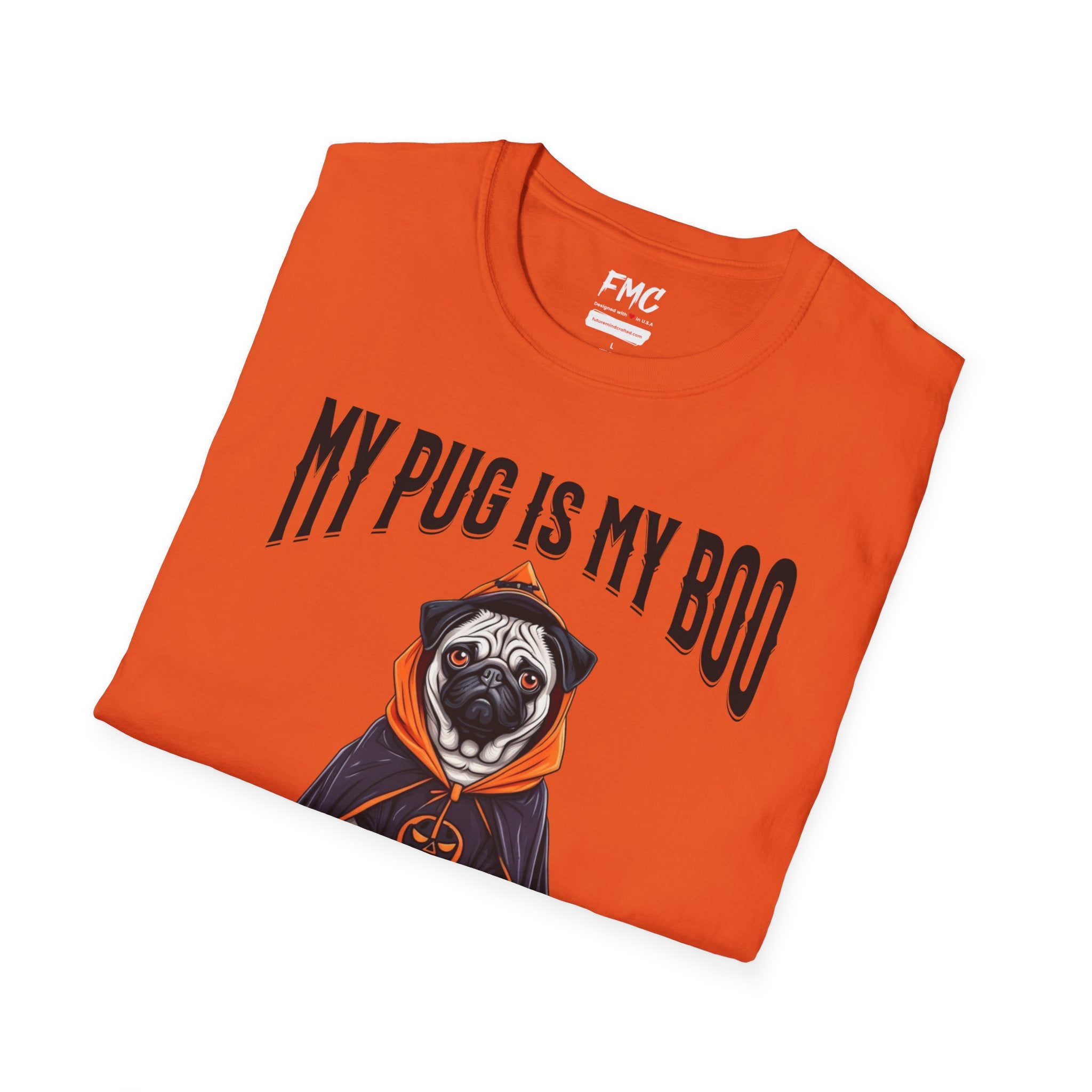 Pug Halloween Shirt - My Pug is My Boo Shirt, Dog Halloween Shirt, Trendy Women Halloween Tee, Perfect Pug Gift, Popular Halloween Apparel